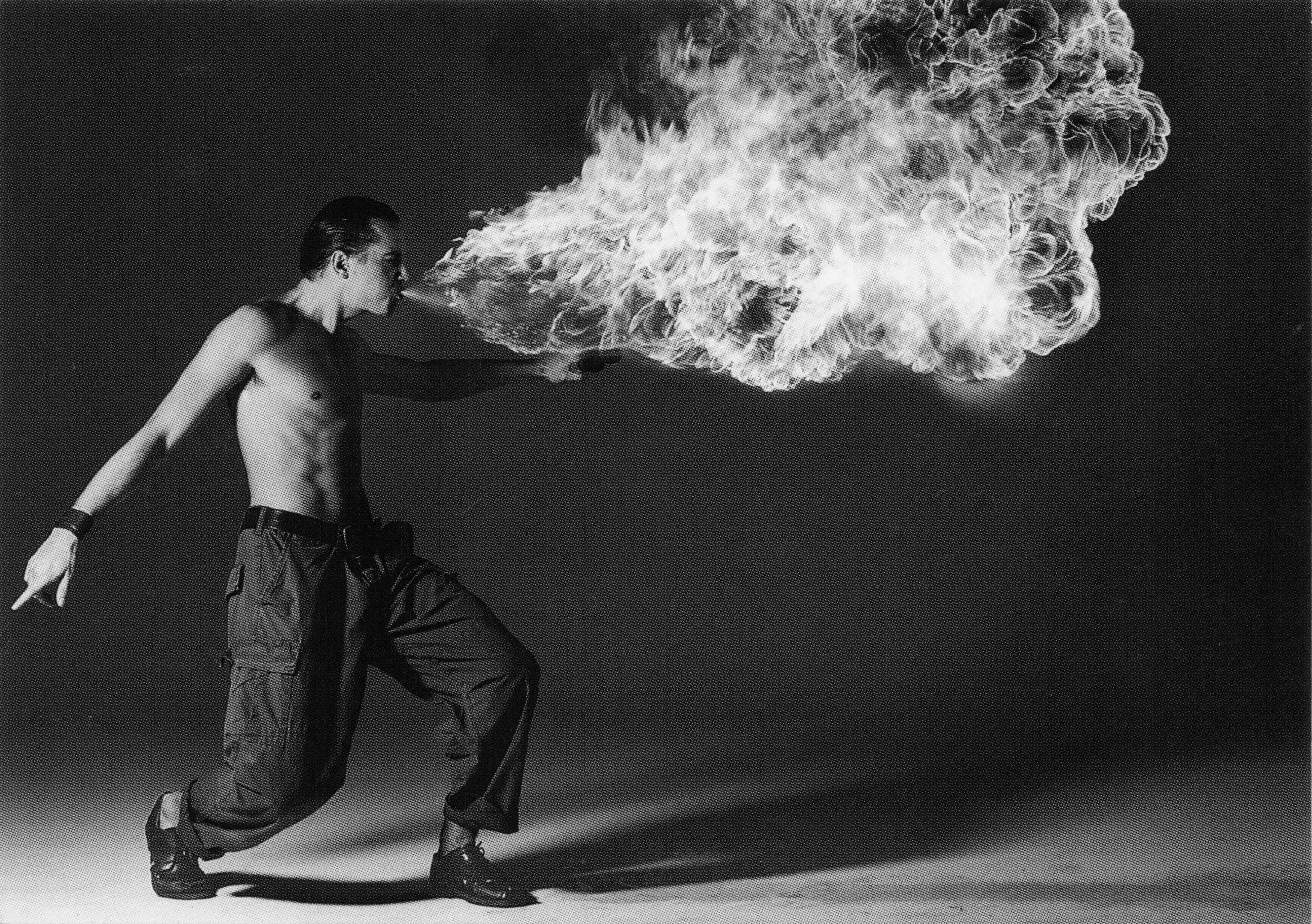 Circus Fire Eater Daredevil Shoes Switzerland Vagabond Advertising Postcard