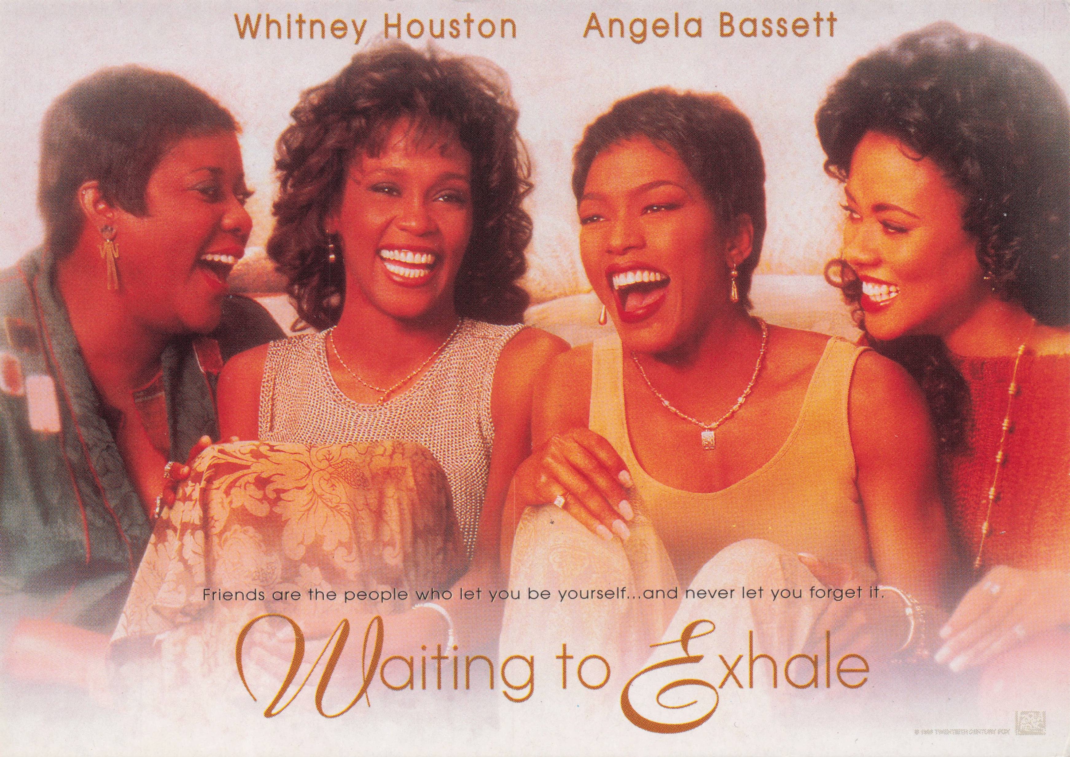 Waiting To Exhale Whitney Houston Film Launch Rare Postcard
