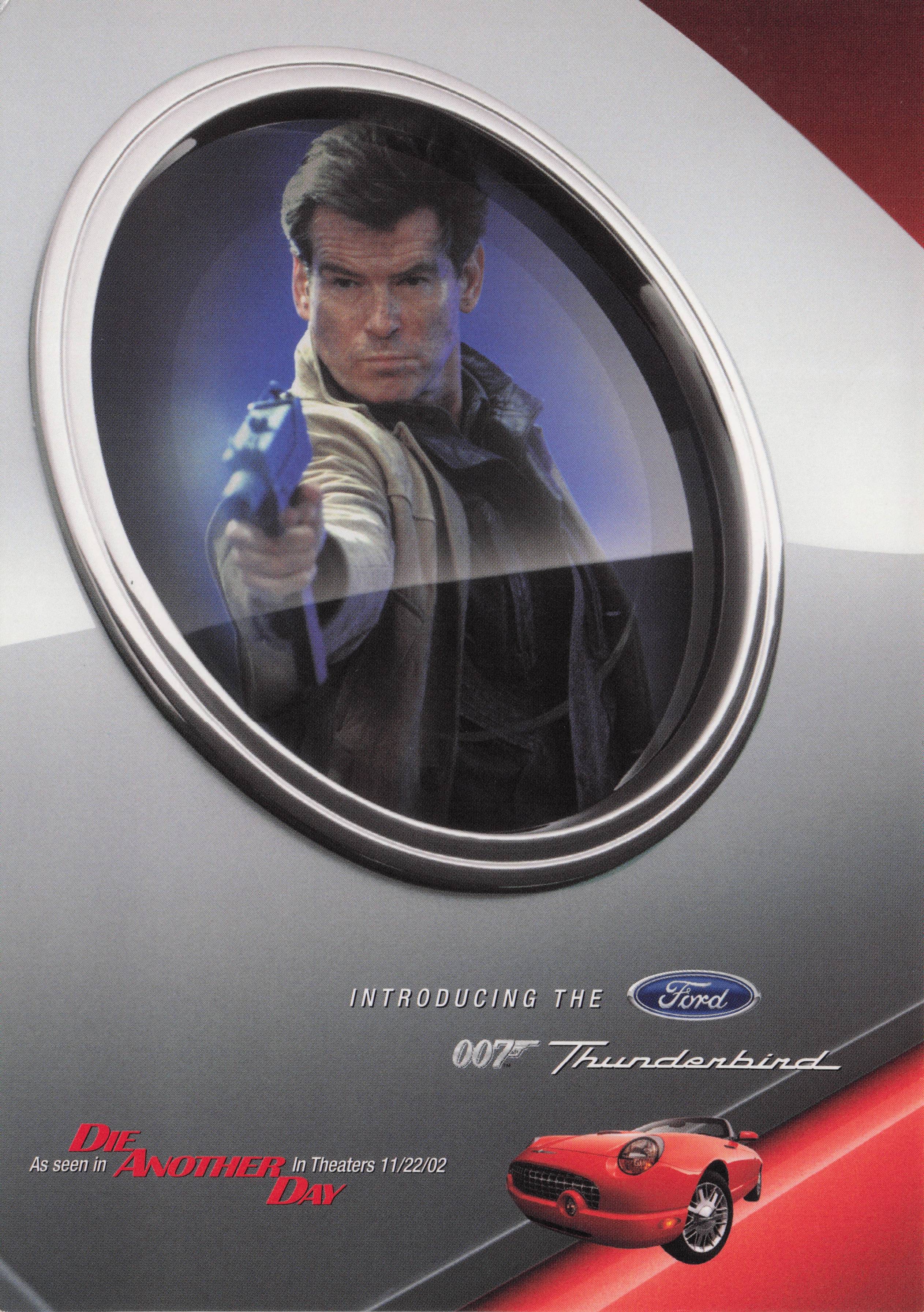 James Bond 007 Ford Thunderbird Die Another Day Car Postcard