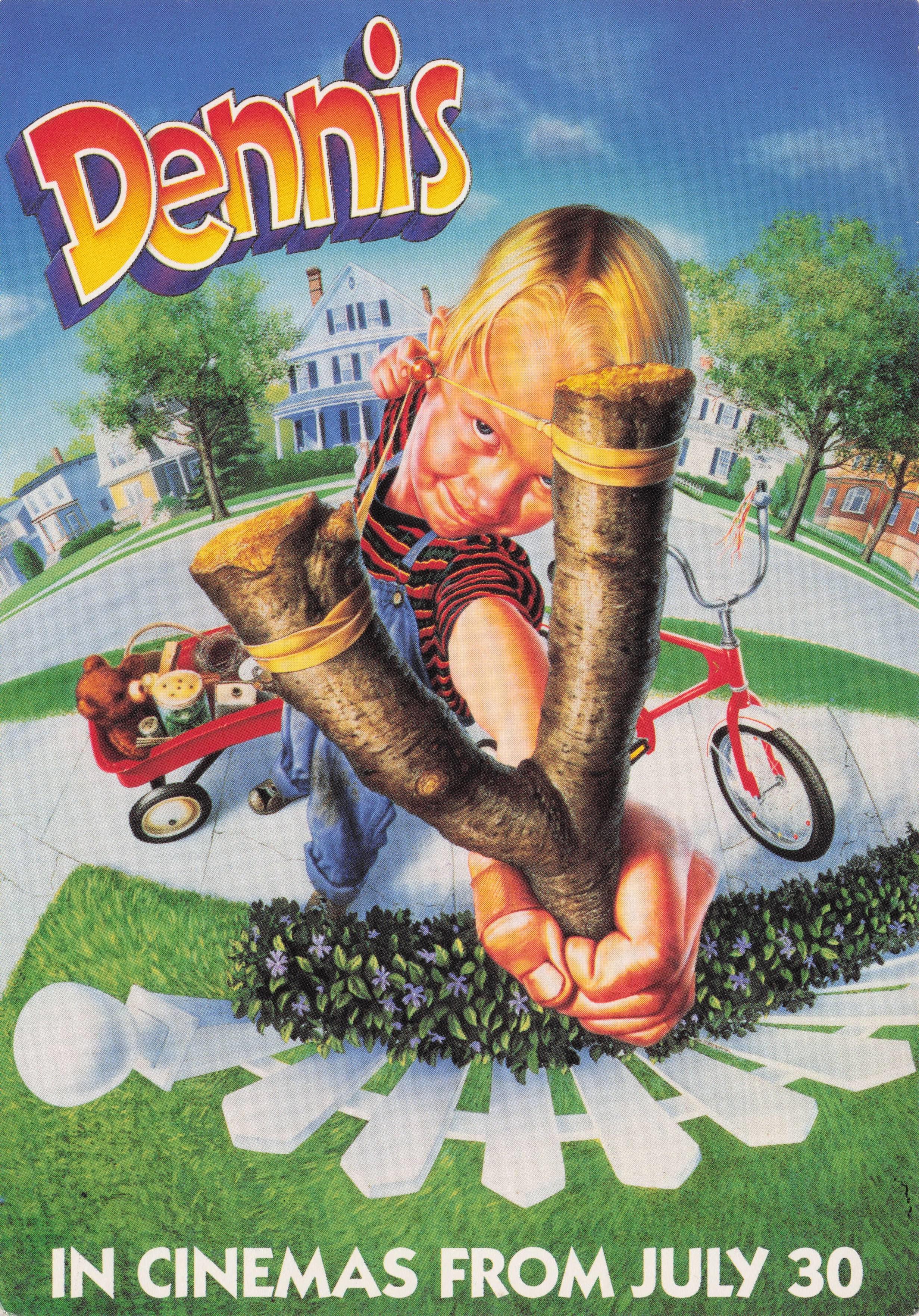 Dennis The Menace Of Beano Comic Film Launch Advertising Postcard