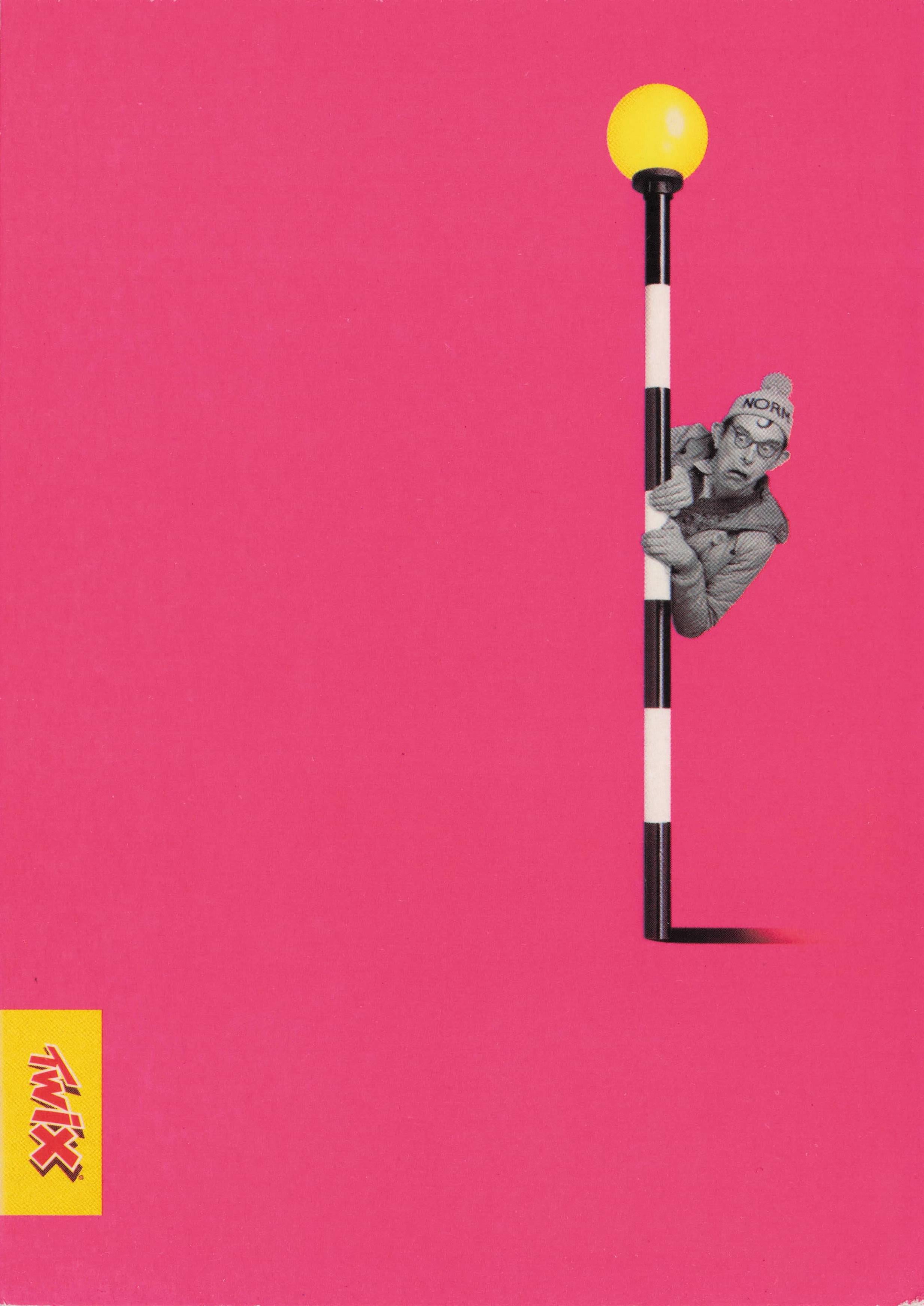 Norm at Pelican Crossing Twix Chocolate Bar Advertising Postcard