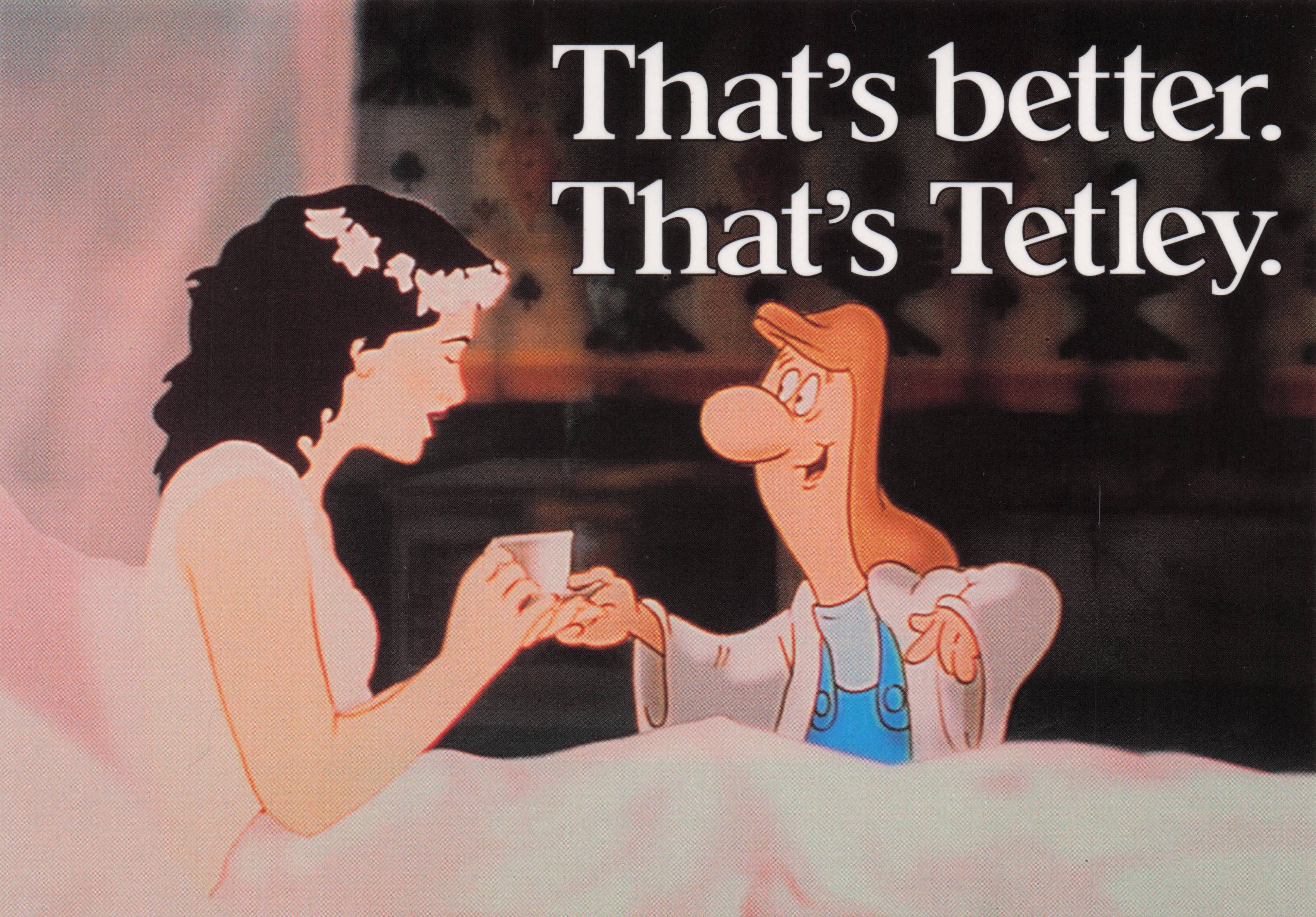 Tetley Tea Bags & Disney Snow White Tea Advertising Postcard