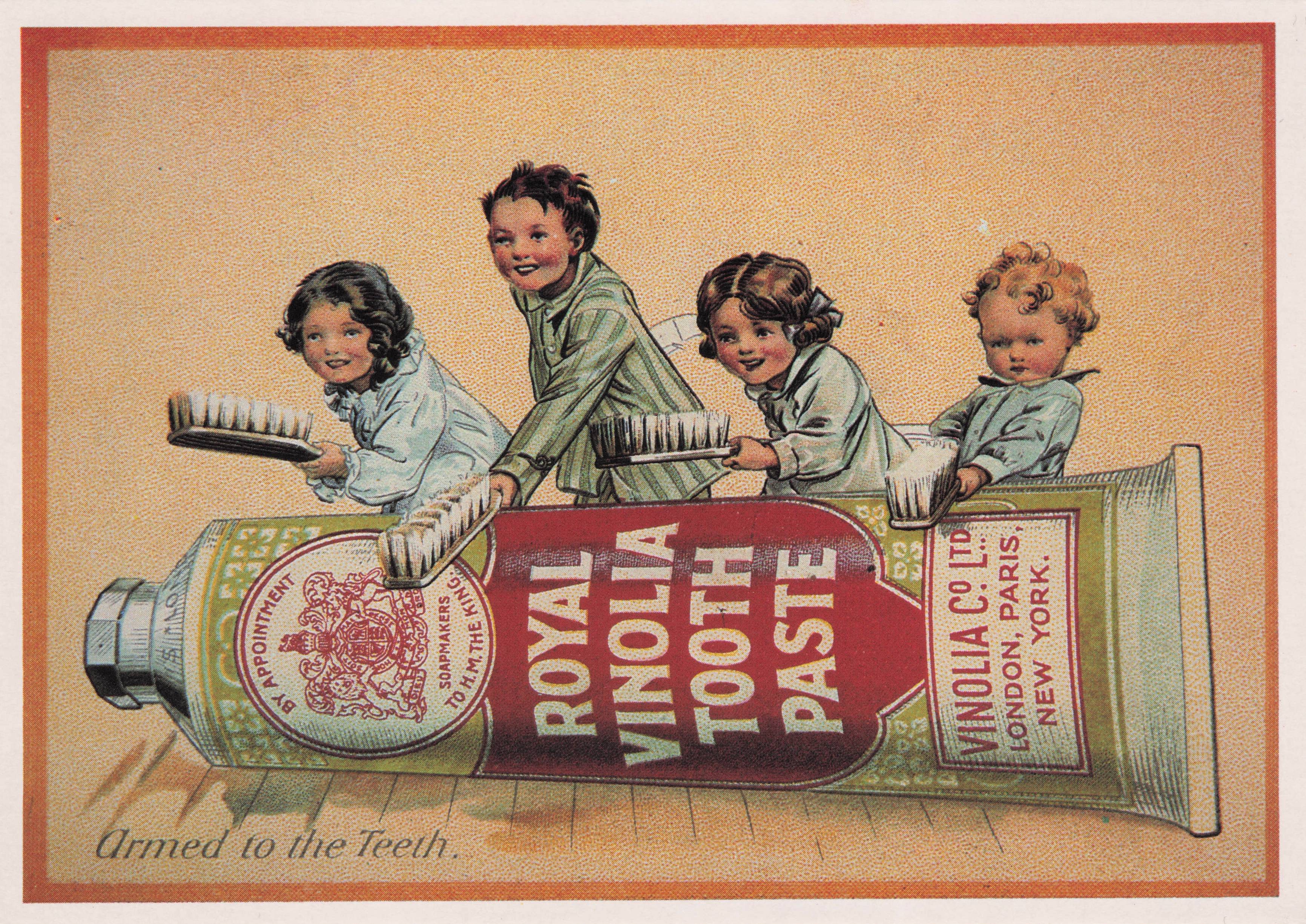 Royal Vinolia Tooth Paste Dental Cream Advertising Poster Postcard