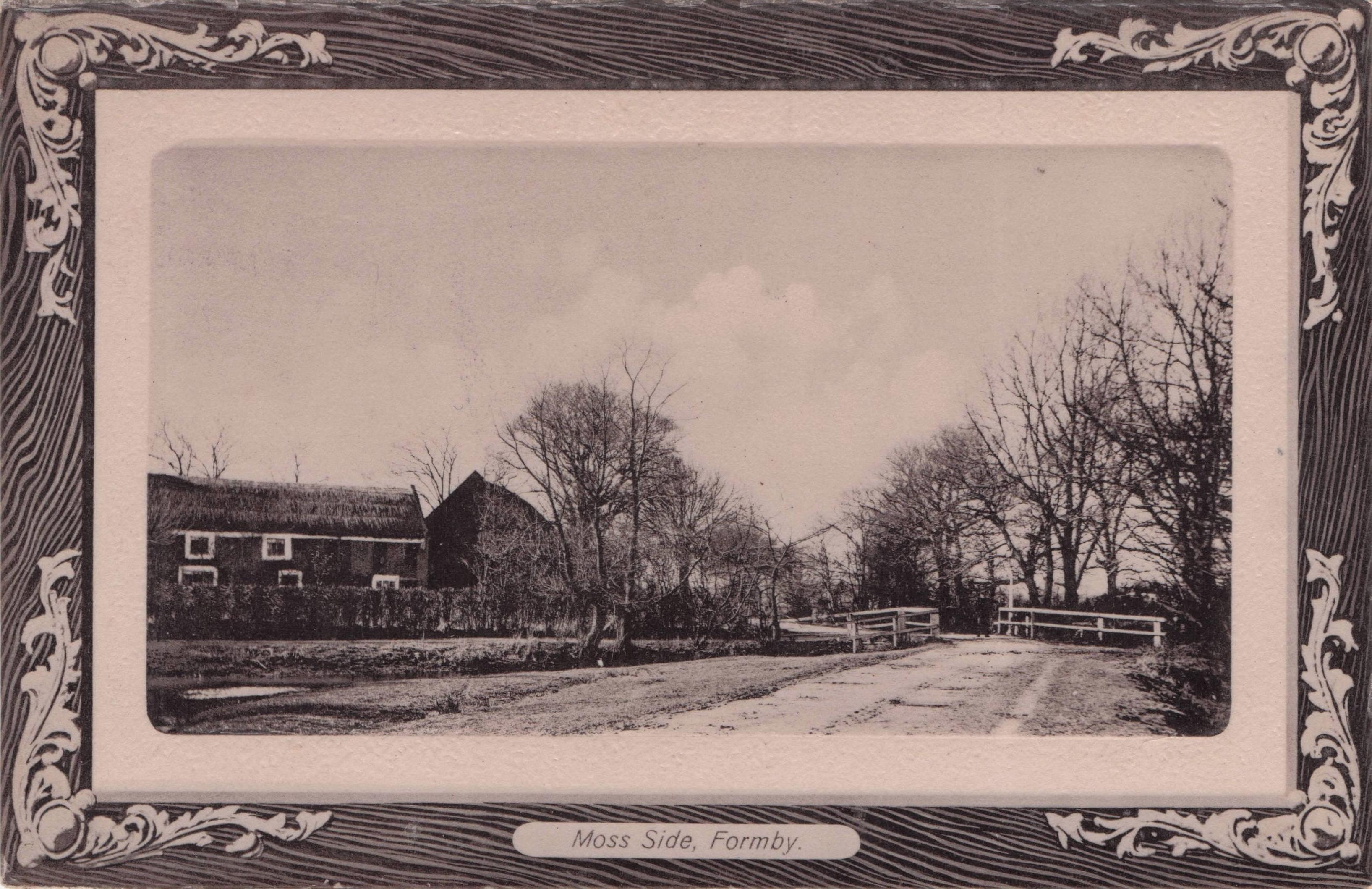 Bungalows & Country Lane Formby Merseyside Old RPC Character Postcard