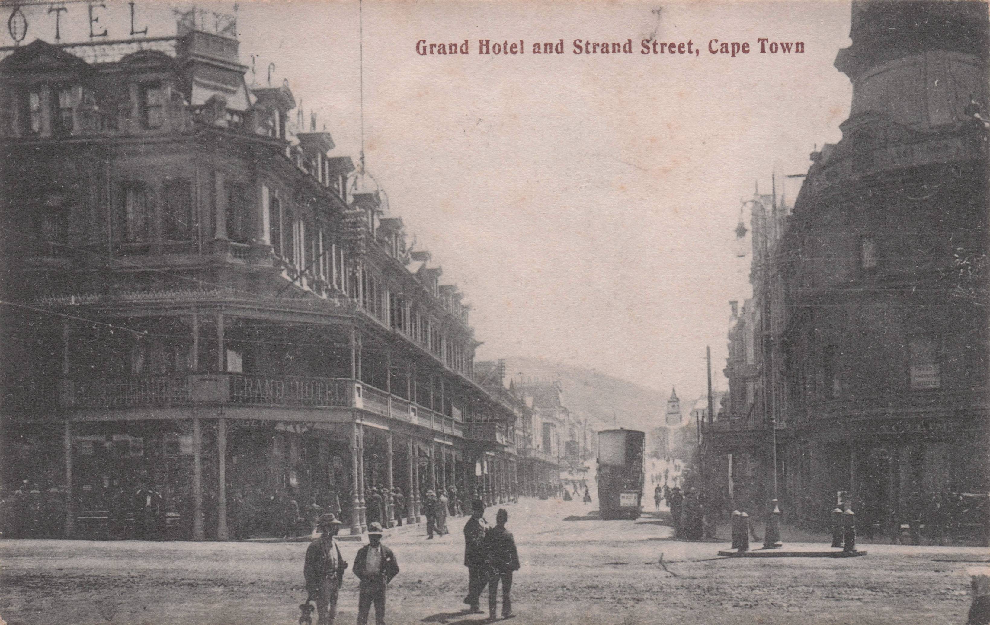 Grand Hotel Strand Street Capetown South Africa Antique Postcard