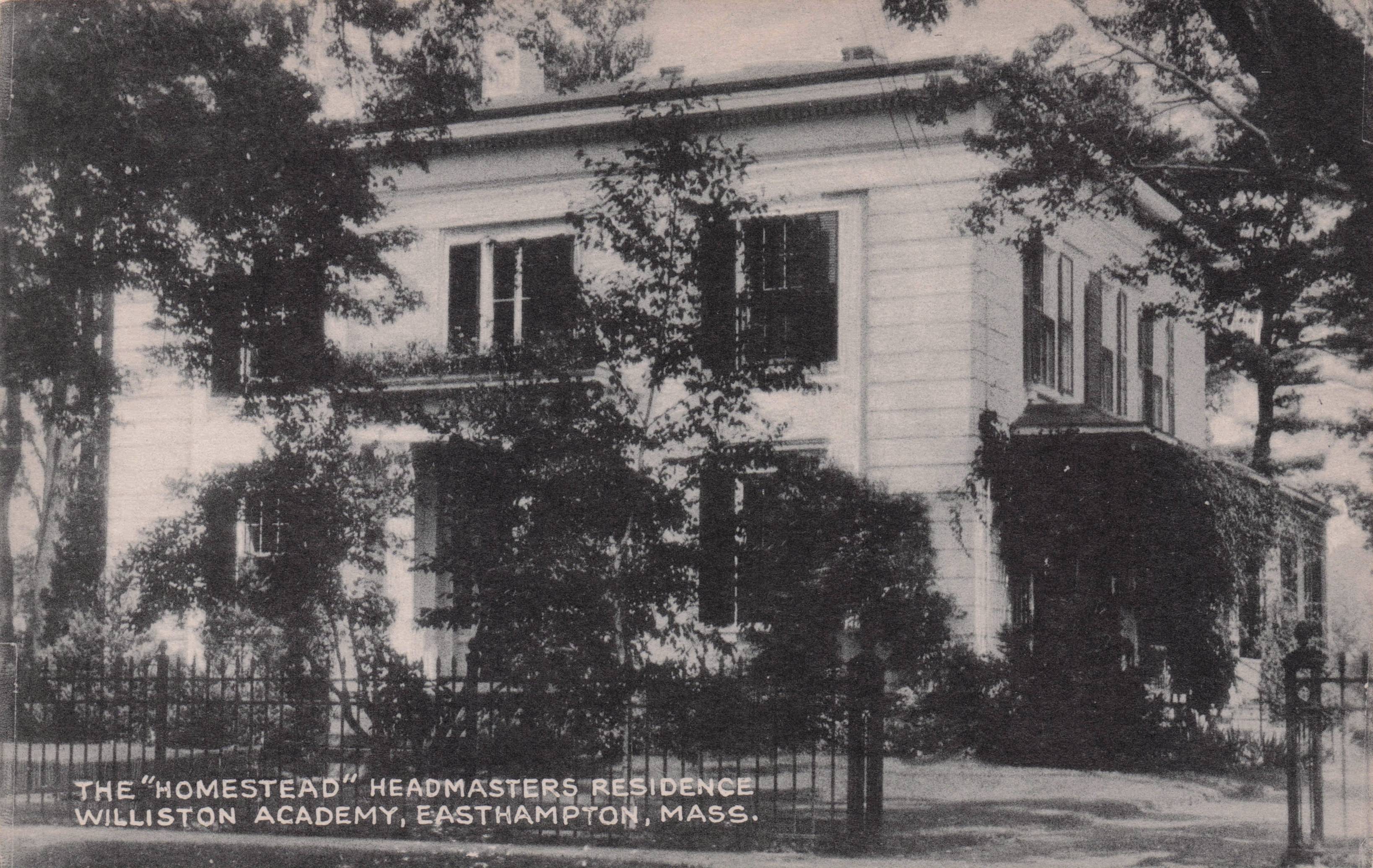 Headmaster Residence Williston Academy Easthampton Mass USA Postcard