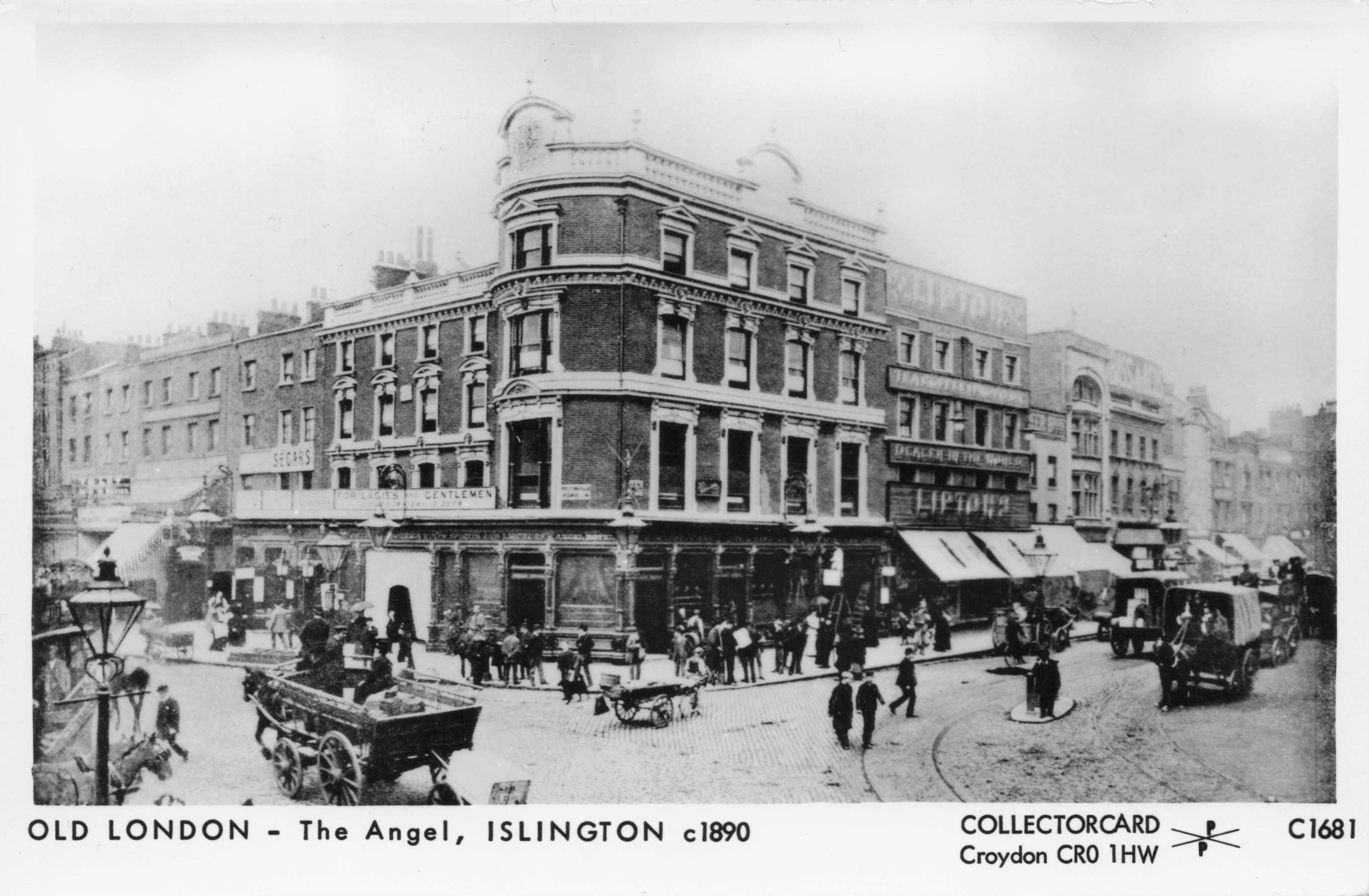 The Angel Islington Victorian London Vintage Photo Postcard