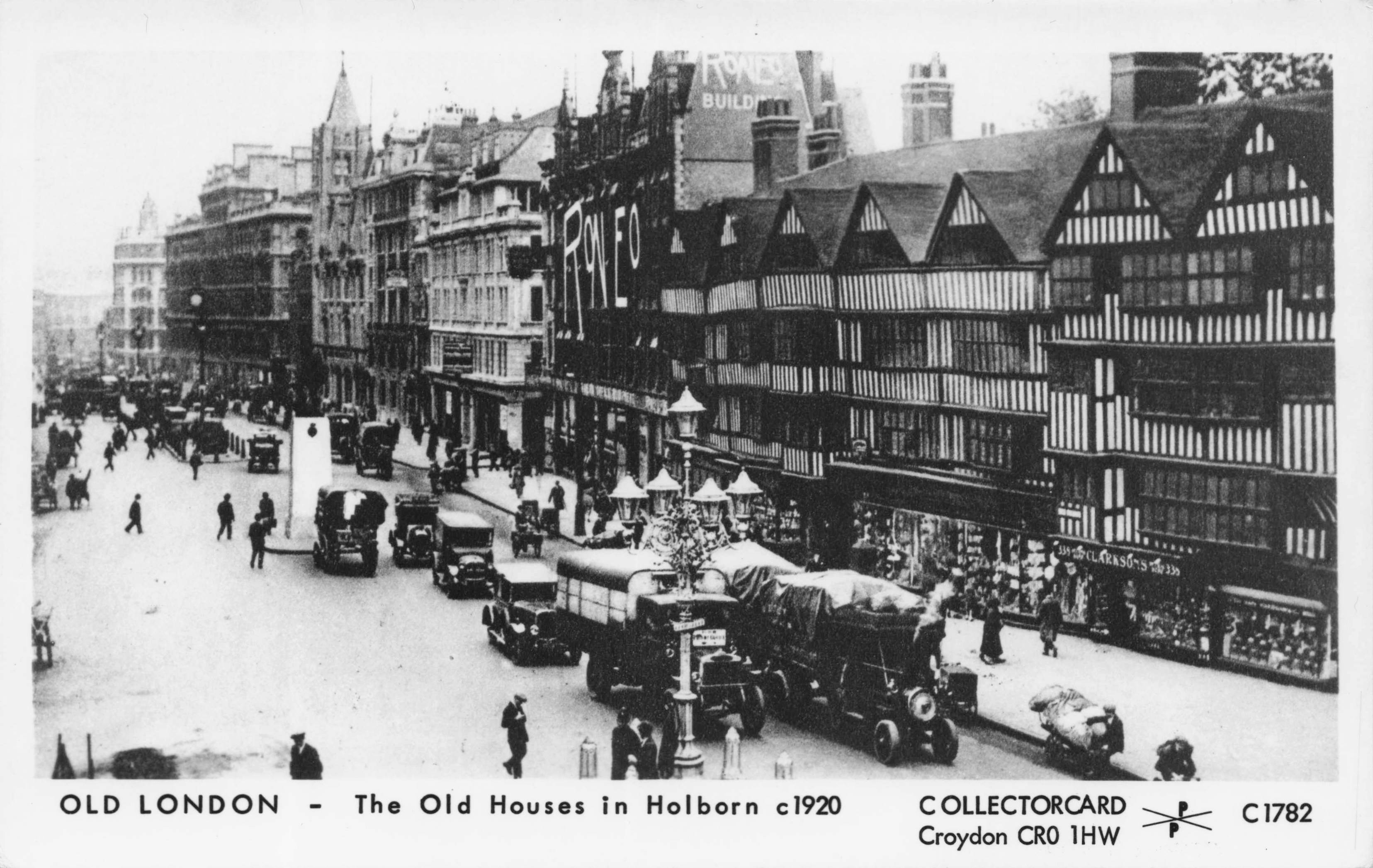 Holburn Houses in 1920 London Vintage Photo Postcard