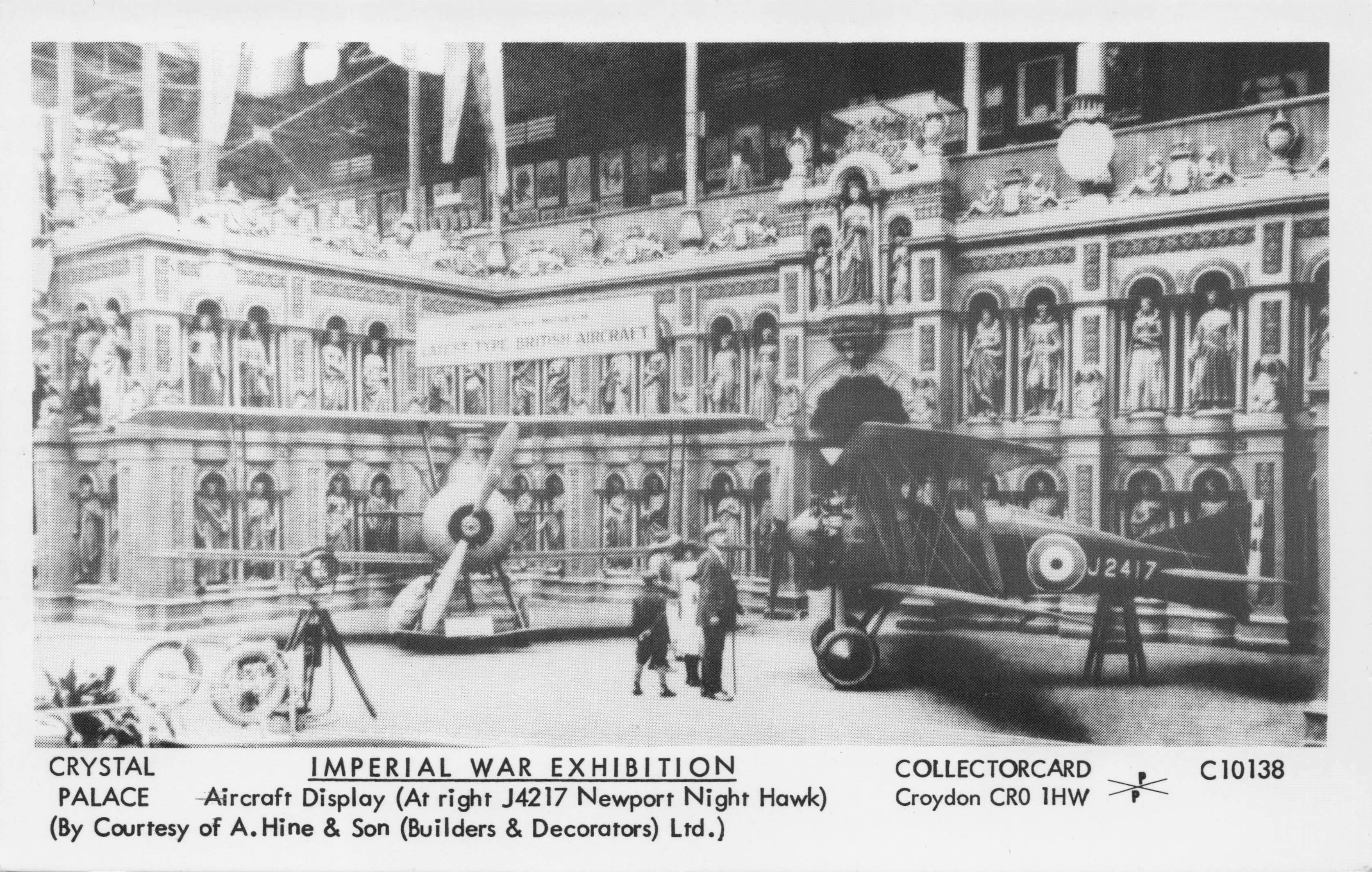 Crystal Palace Exhibition London Imperial War Museum Photo Postcard