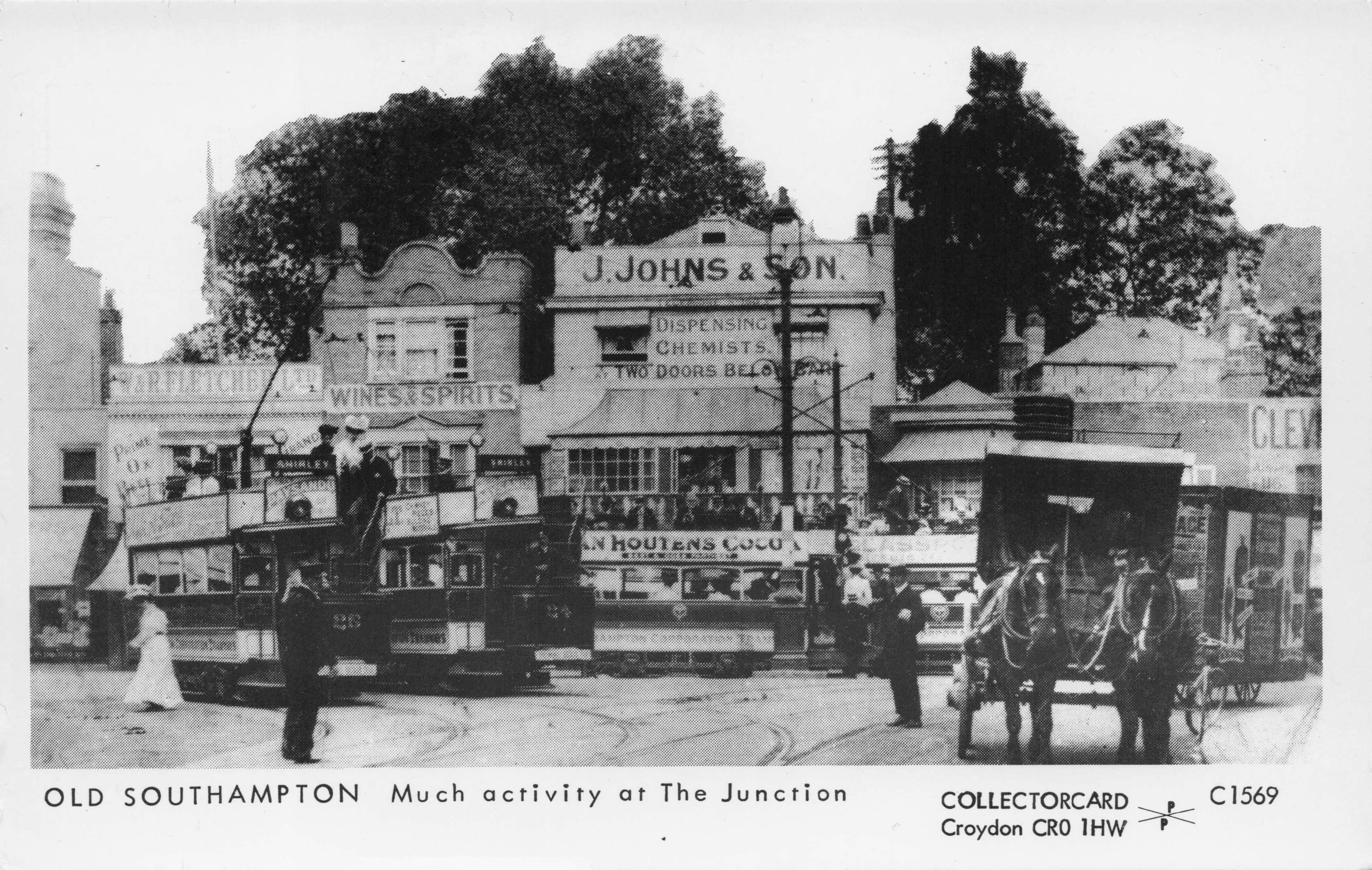 Old Southampton Chemists Junction Off License Hampshire Photo Postcard