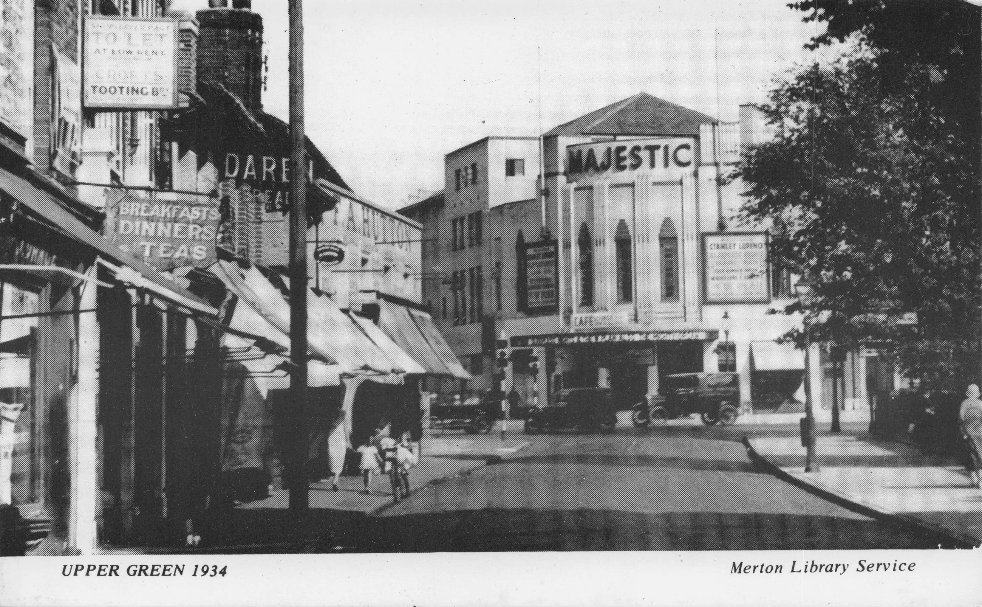 Wimbledon Upper Green Old Majestic Cinema London Postcard