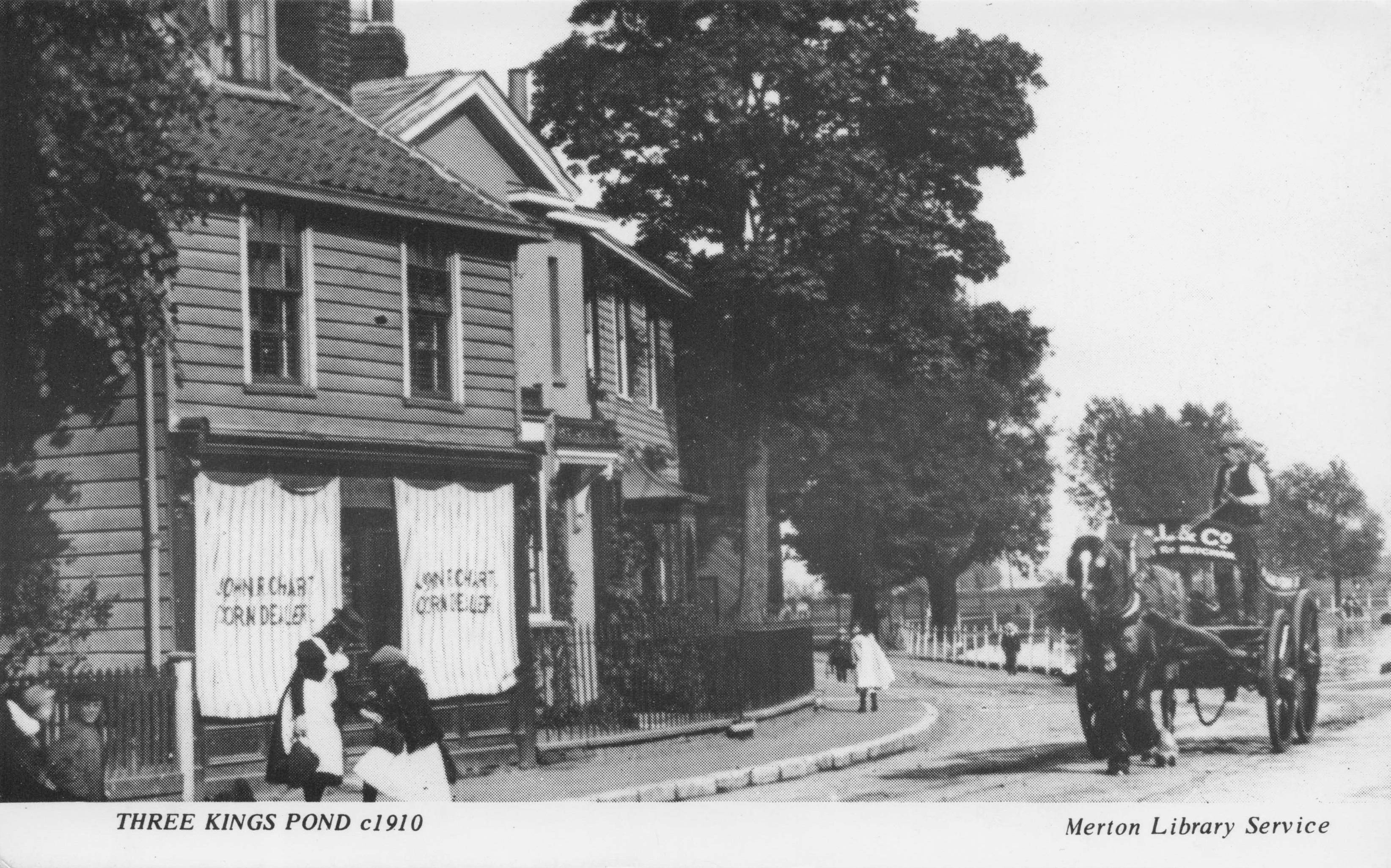 Three Kings Pond Farm Corn Dealer London Merton Photo Postcard