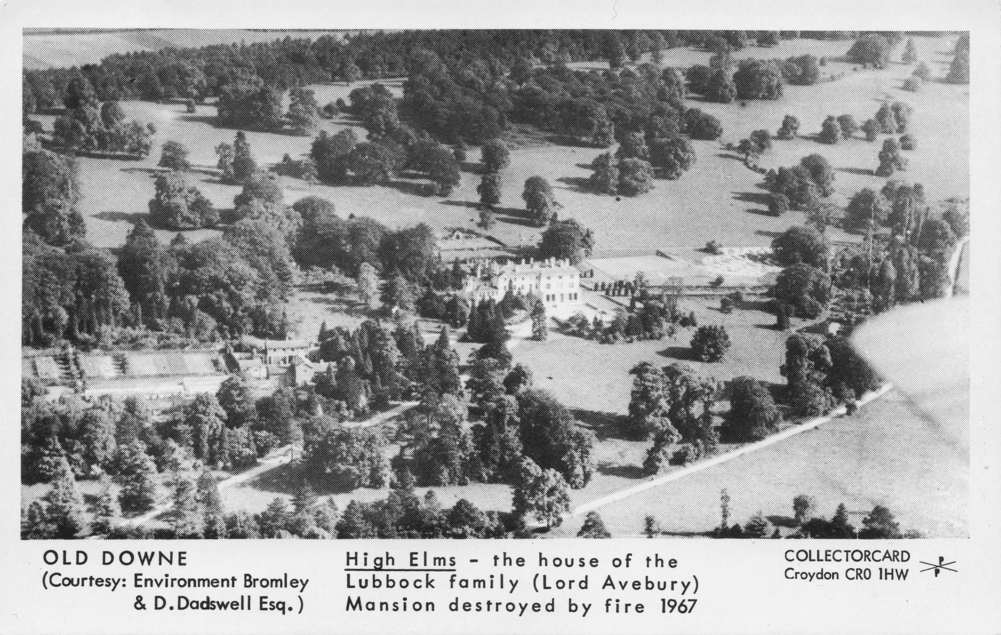 Lubbock Family House High Elms Old Downe London Photo Postcard
