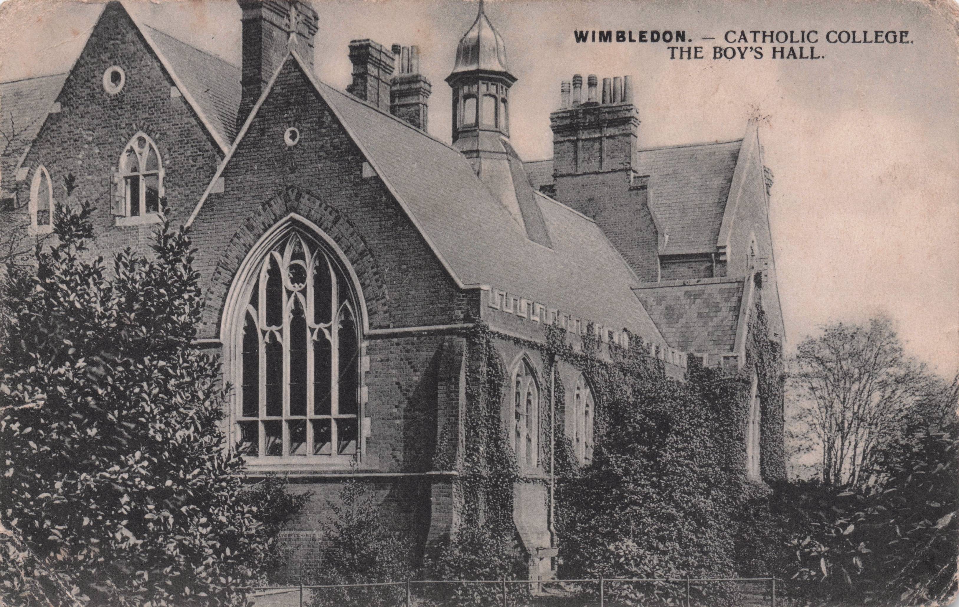Wimbledon Catholic College London School Antique Postcard