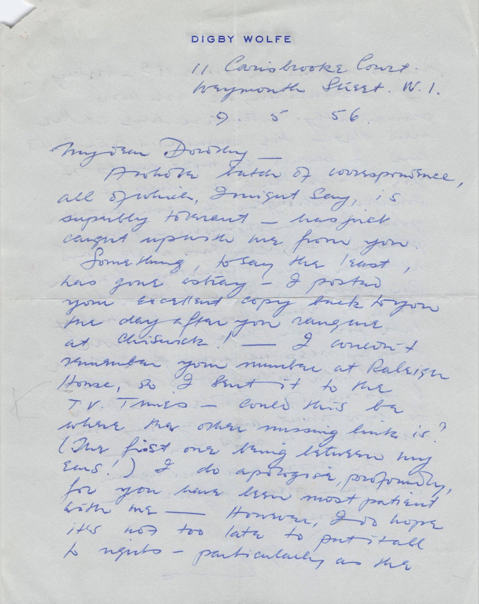 Digby Wolfe Disney Jungle Book Film Amazing Fully Written Hand Signed Letter