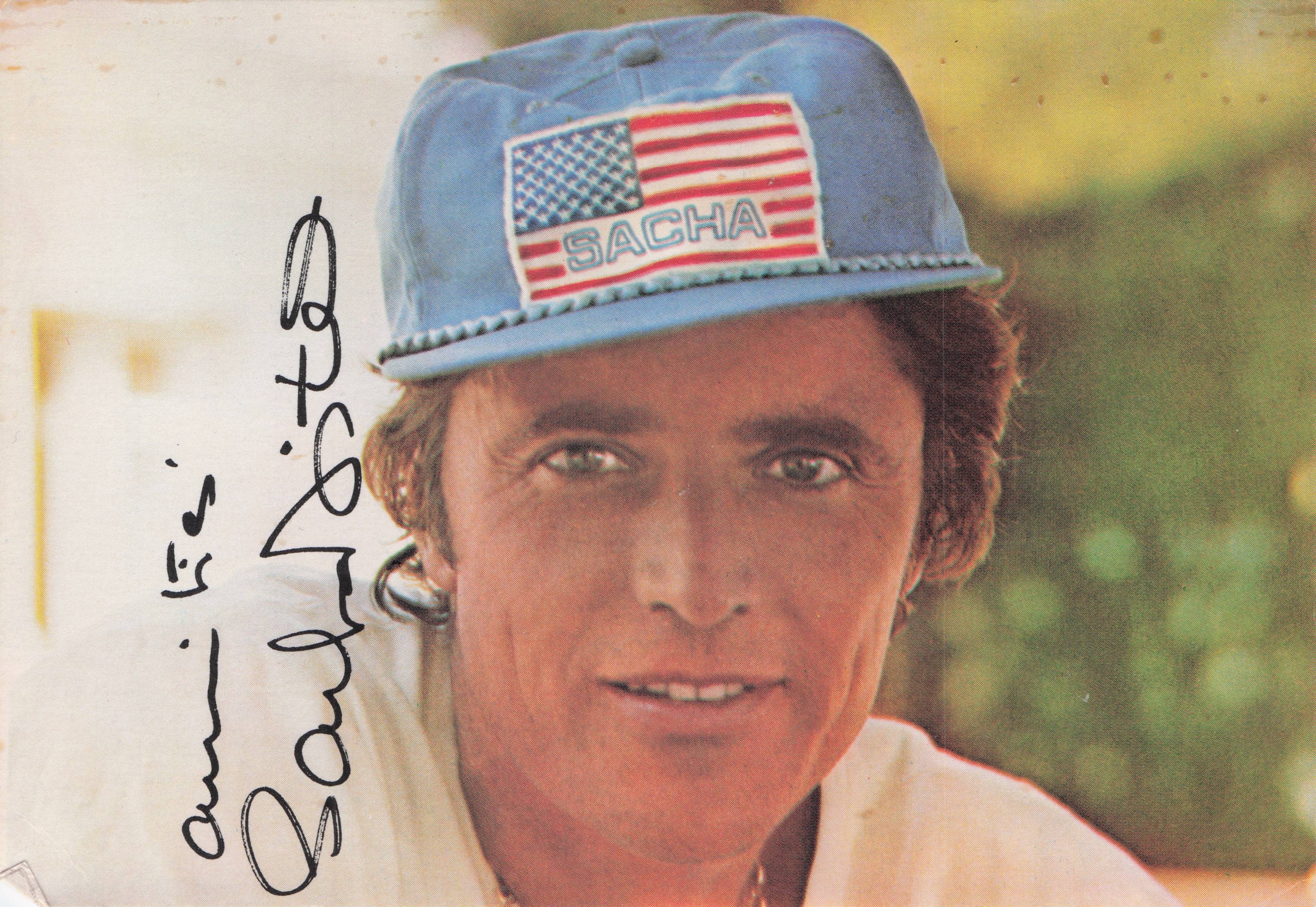 Sacha Distel French Pop Singer Old Discography Hand Signed Official Photo