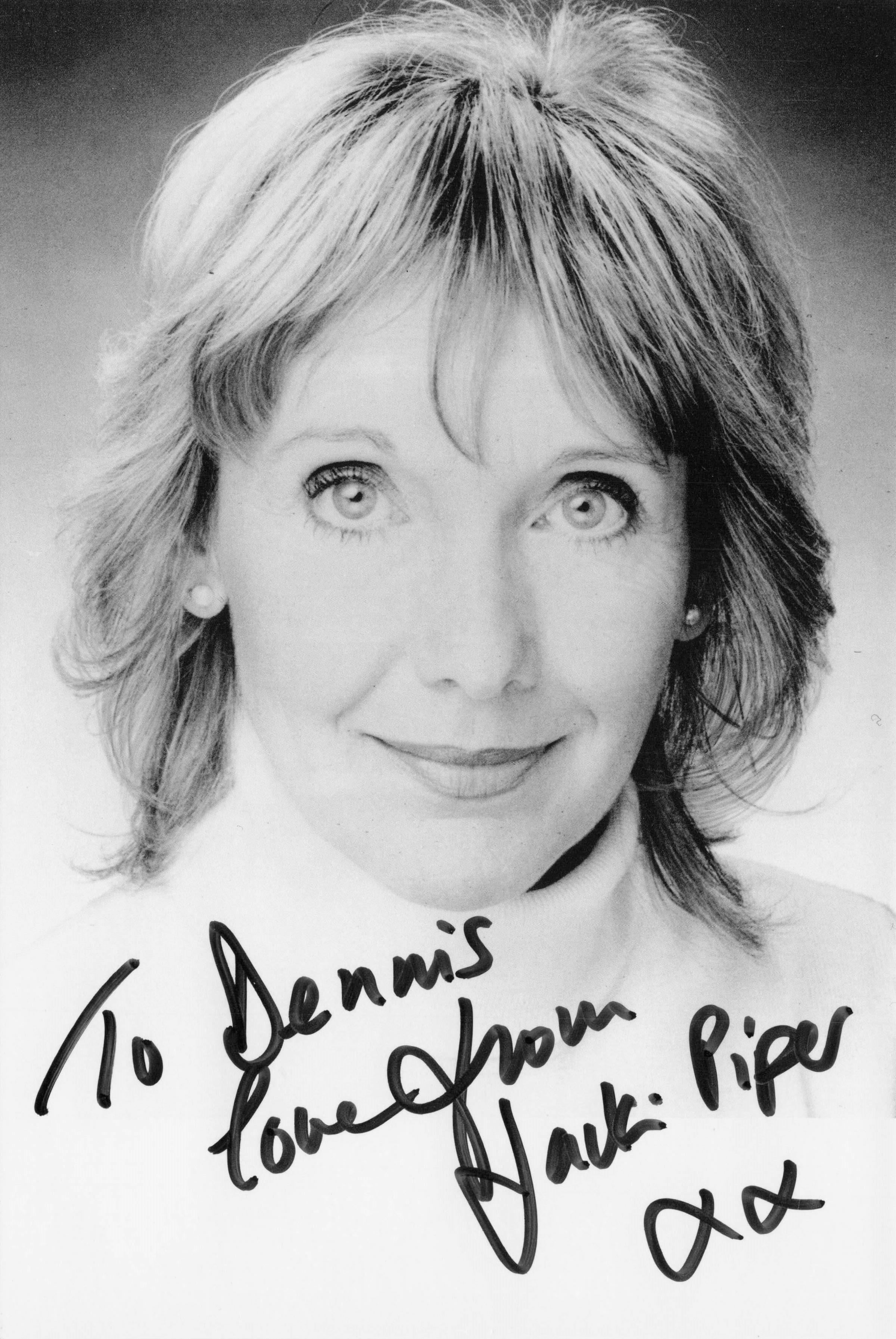 Jacki Piper Carry On Films Sexy Actress Hand Signed Photo