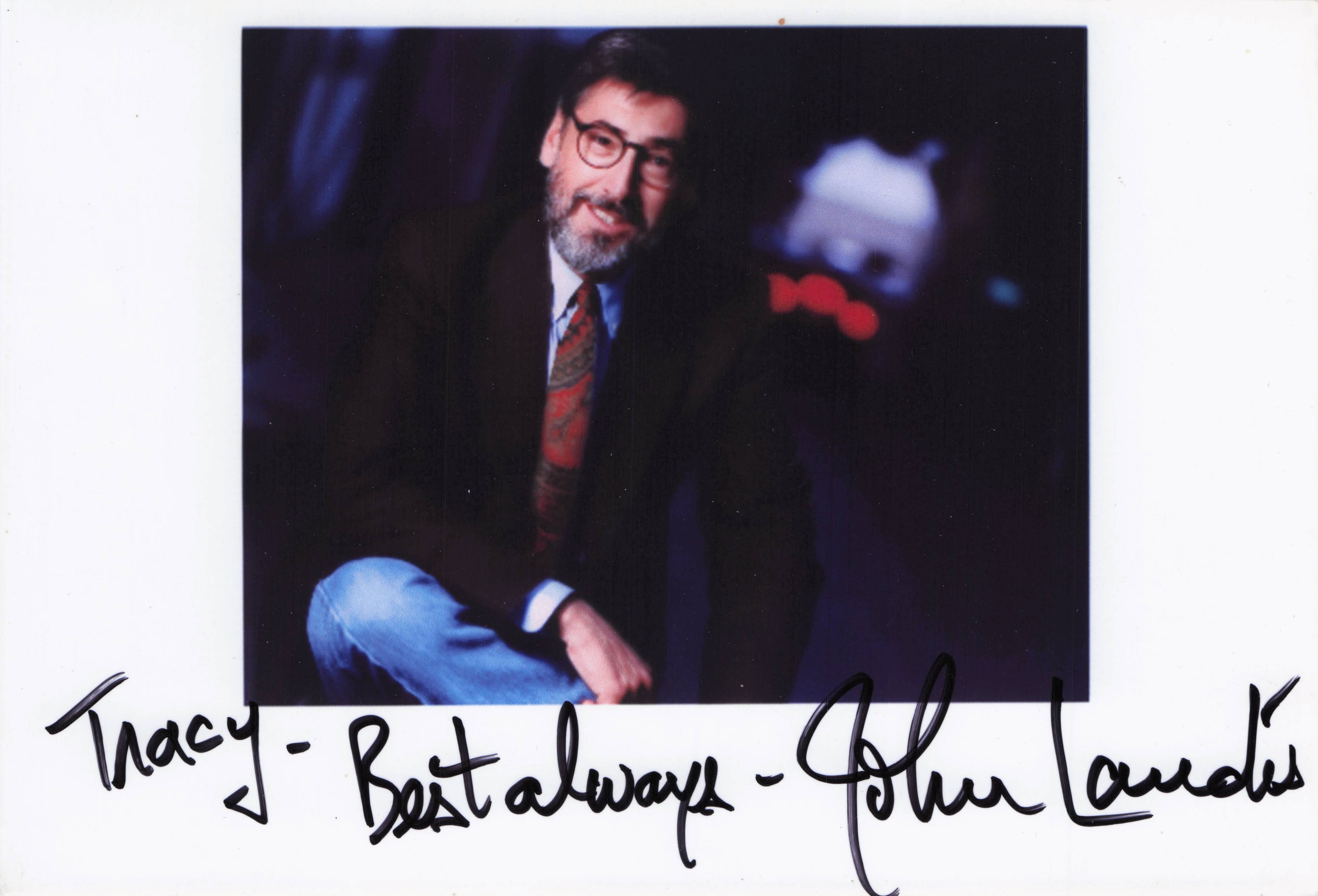 John Landis Animal House Blues Brothers Film Director Large Hand Signed Photo
