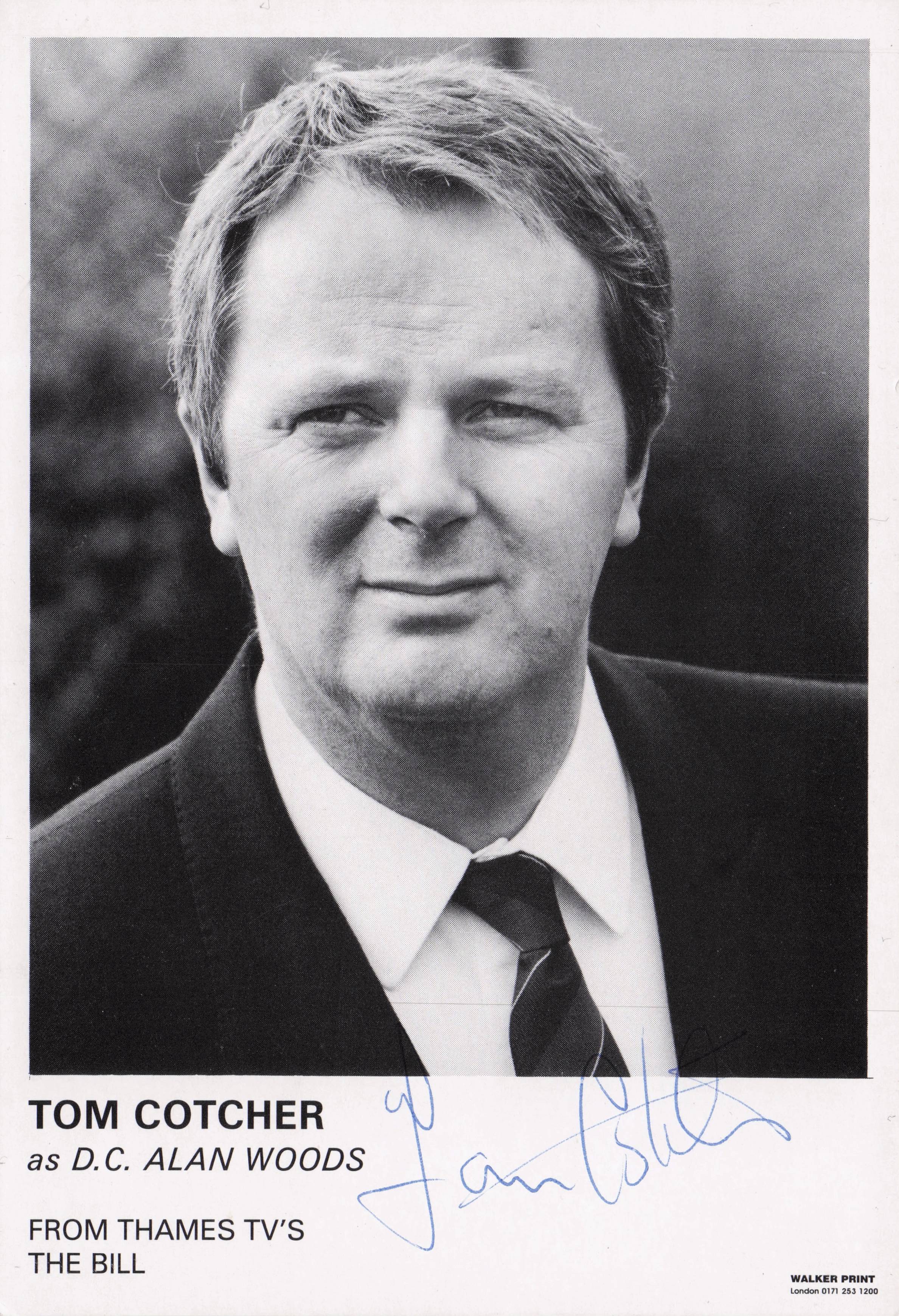 Tom Cotcher as DC Alan Woods The Bill ITV Hand Signed Cast Card Photo