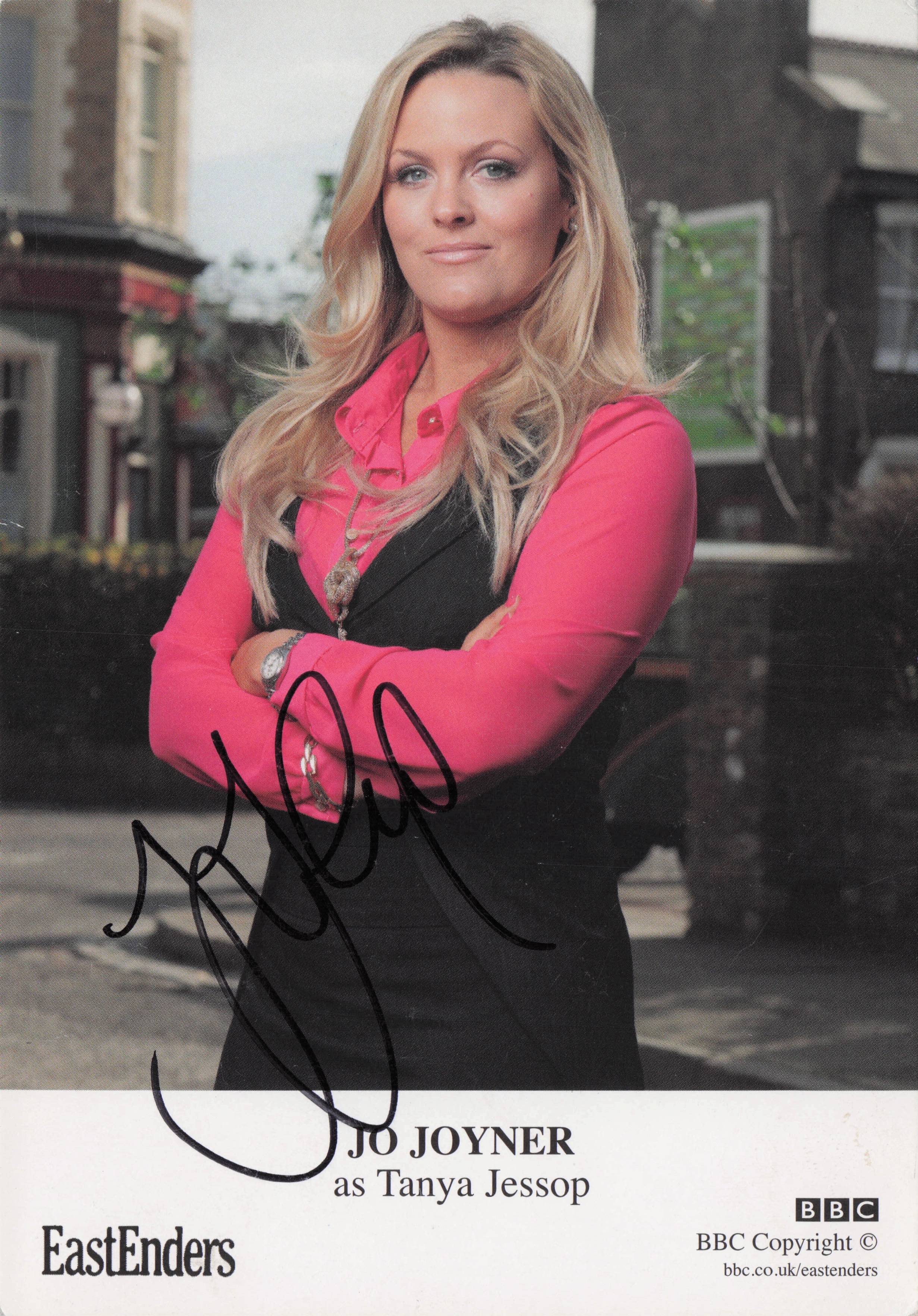 Jo Joyner as Tanya Jessop Branning Eastenders Hand Signed Cast Card Photo