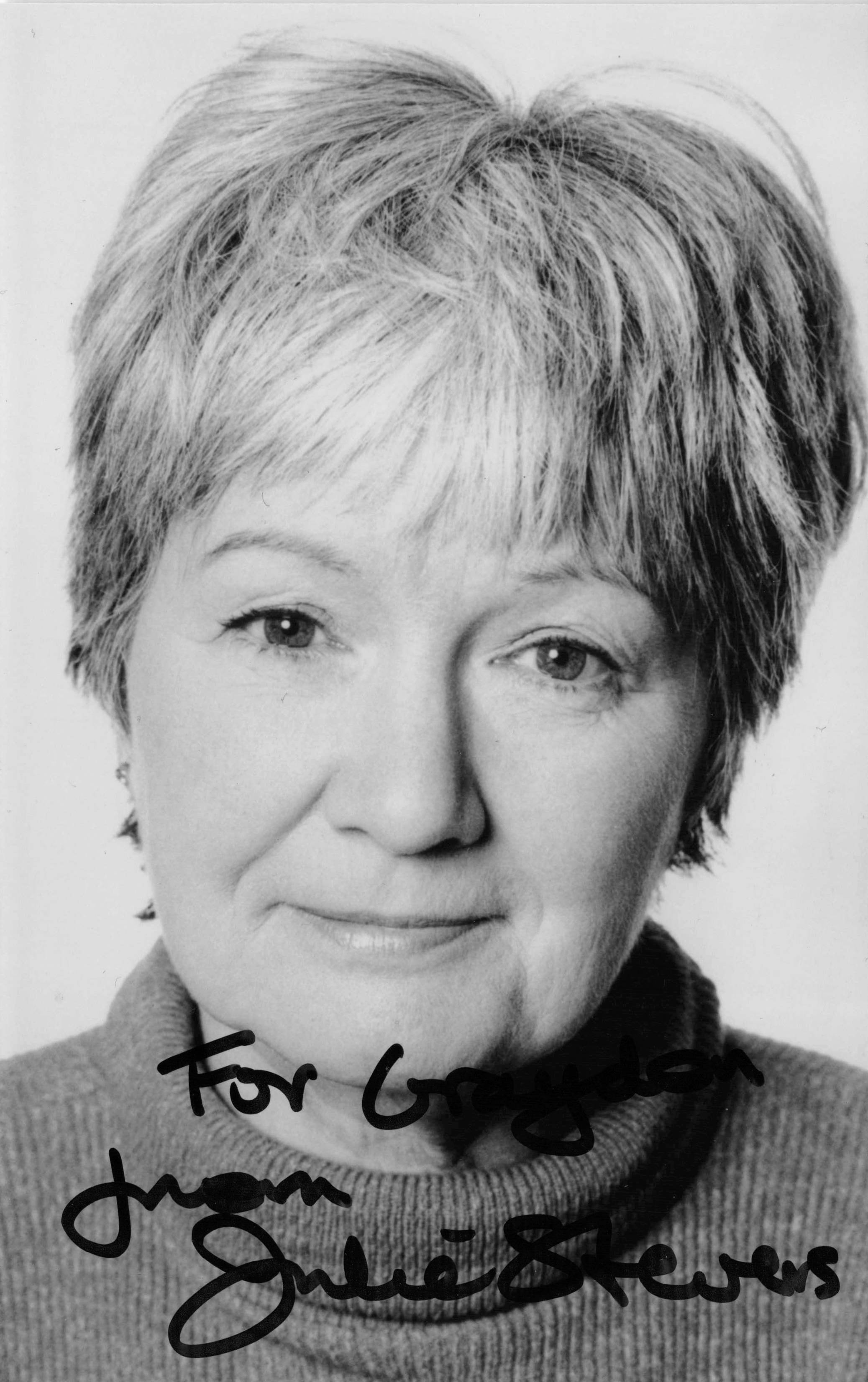 Julie Stevens The Avengers Carry Of Films Actress Hand Signed Photo