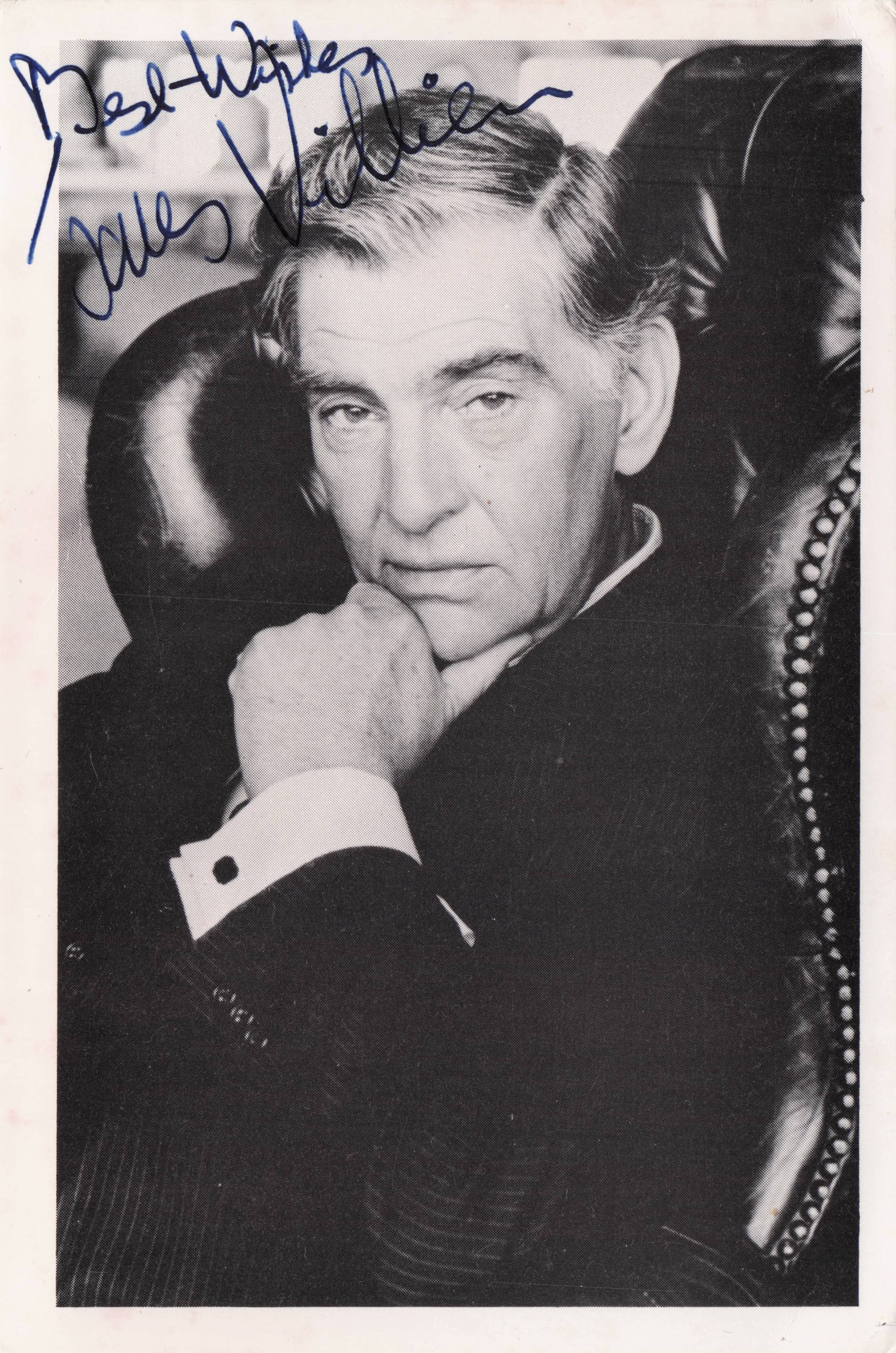 James Villers James Bond Film 007 Roman Polanksi Vintage Hand Signed Photo
