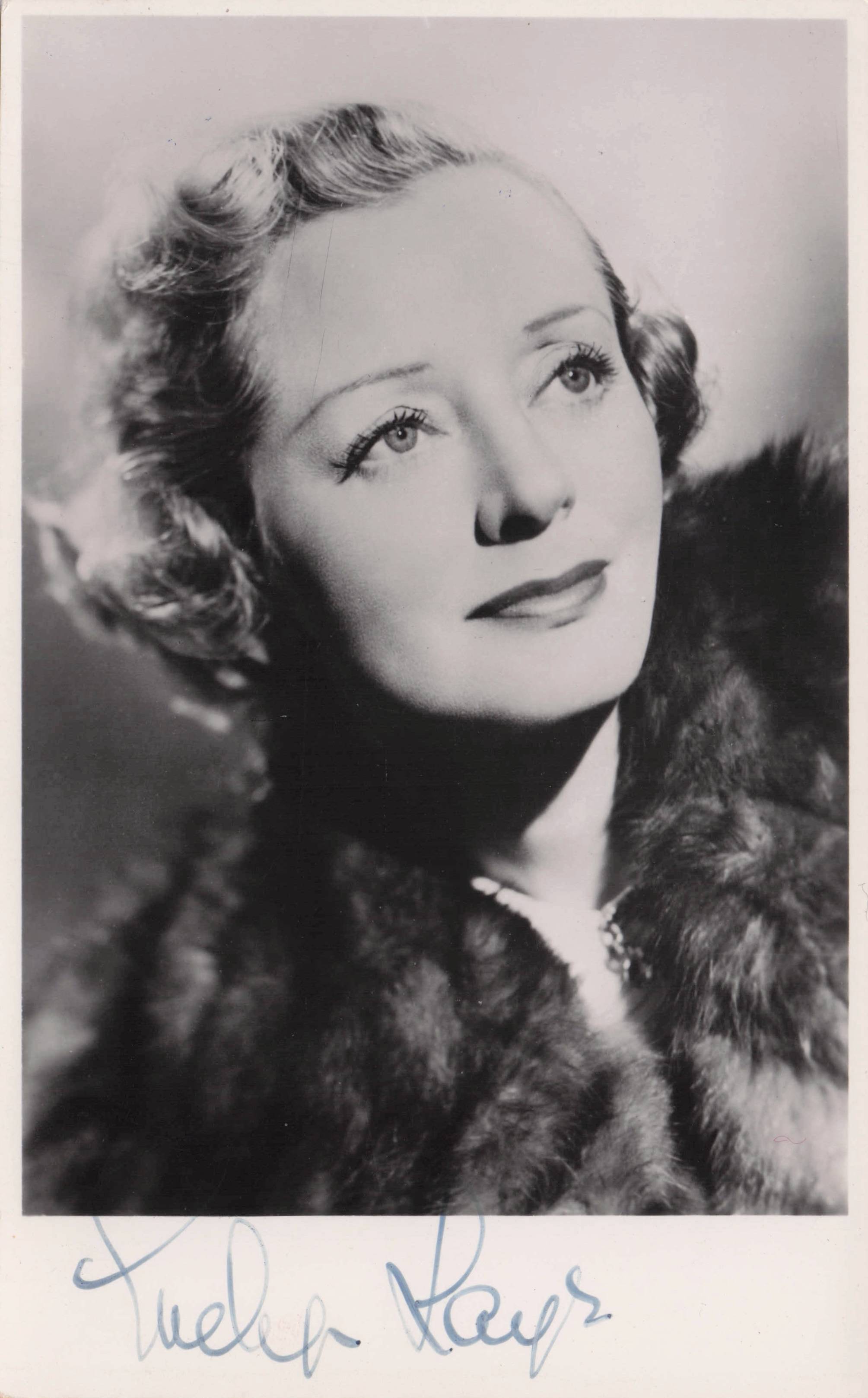 Evelyn Laye Hollywood Vintage Actress Antique Hand Signed Photo