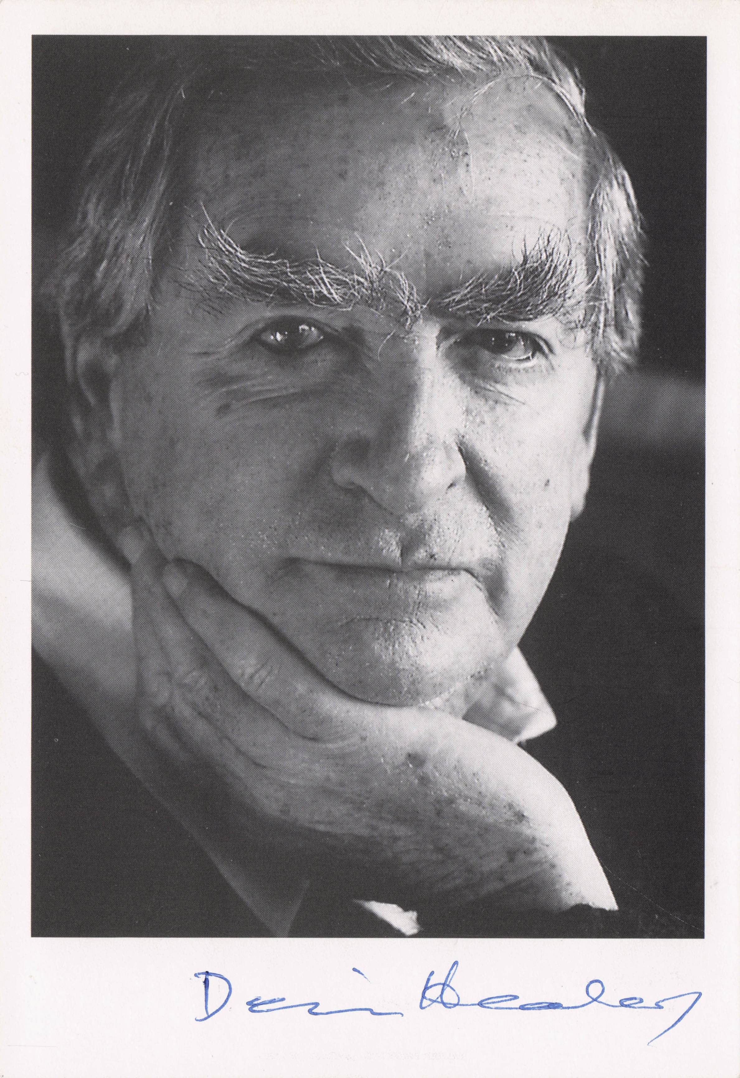 Denis Healey Labour MP Politician Defence Secretary Chancellor Hand Signed Photo