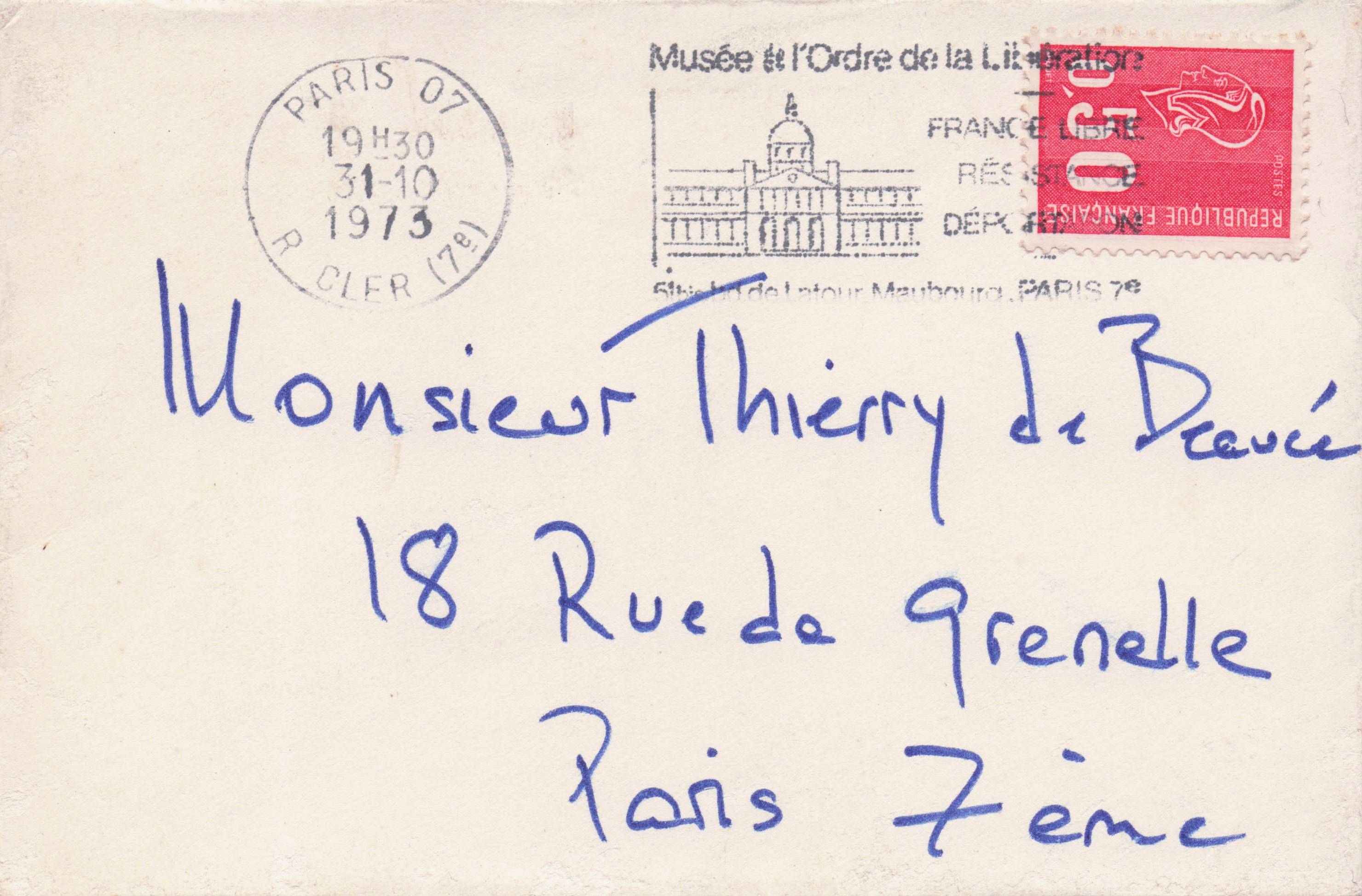Stavros Niarchos Greek Greece Shipping Tycoon Billionaire Official Card Hand Envelope