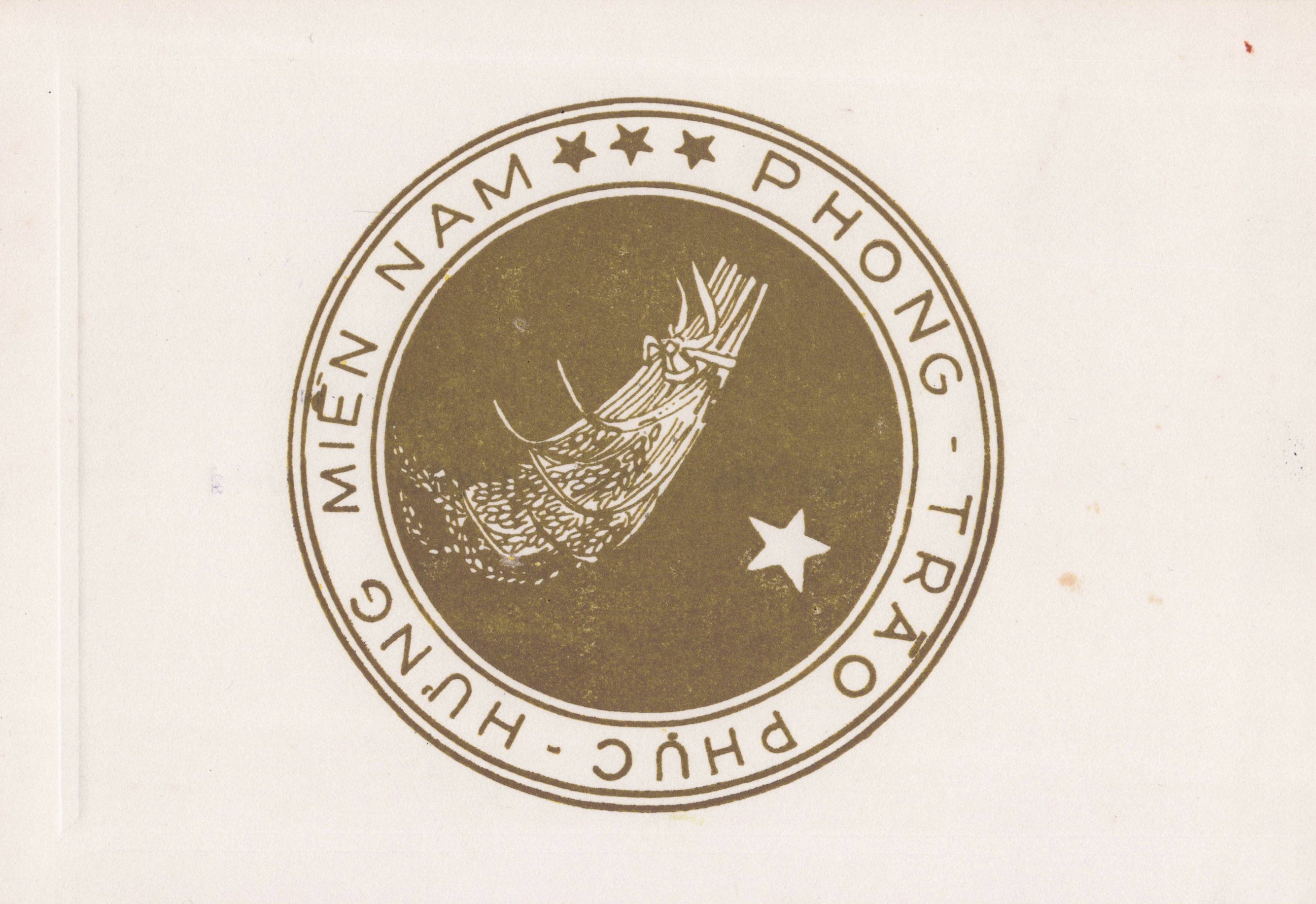 Renaissance South Vietnam Movement President Politics Hand Signed Letter Card
