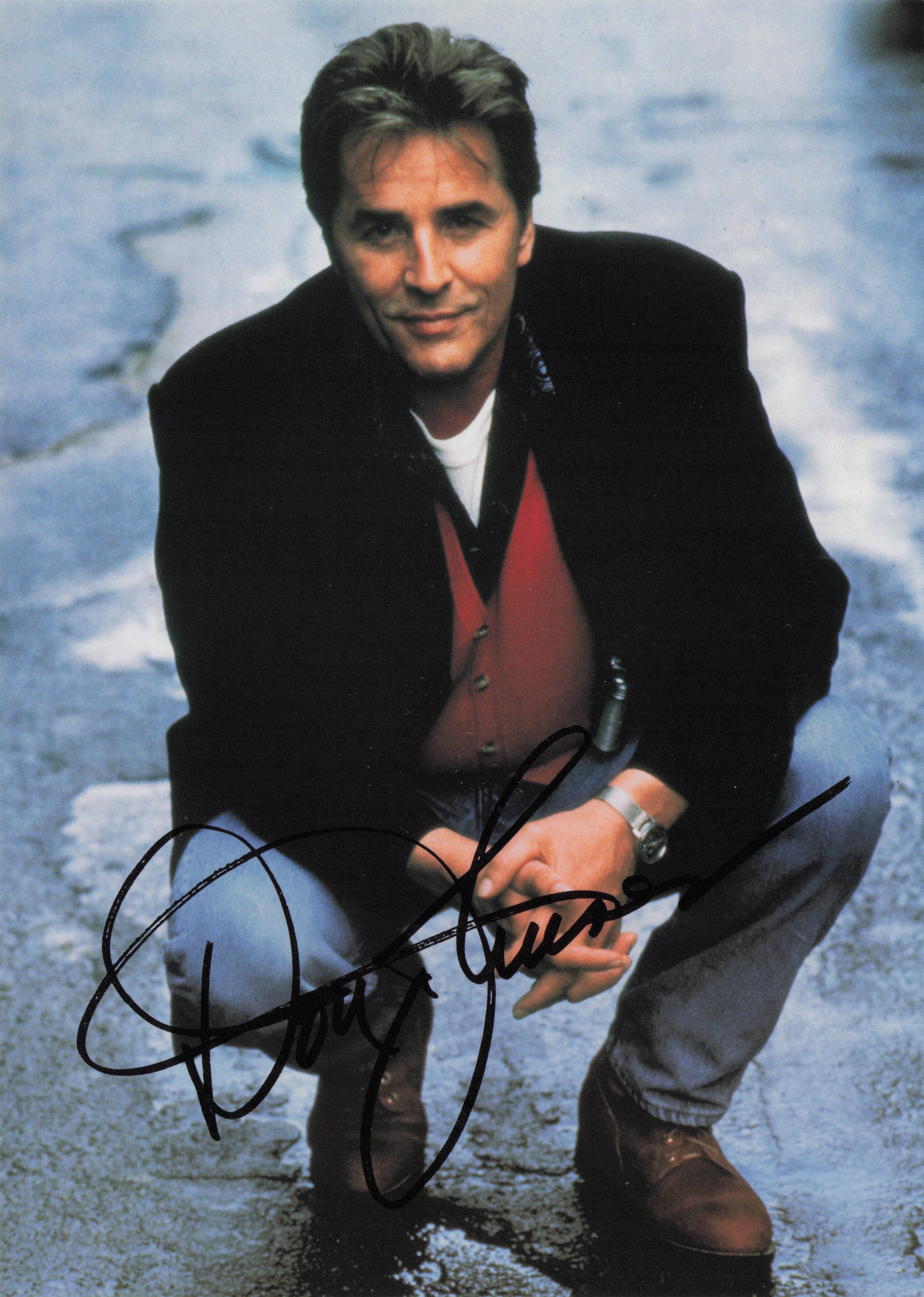 Don Johnson Nash Bridges Official TV Show Large Signed Photo