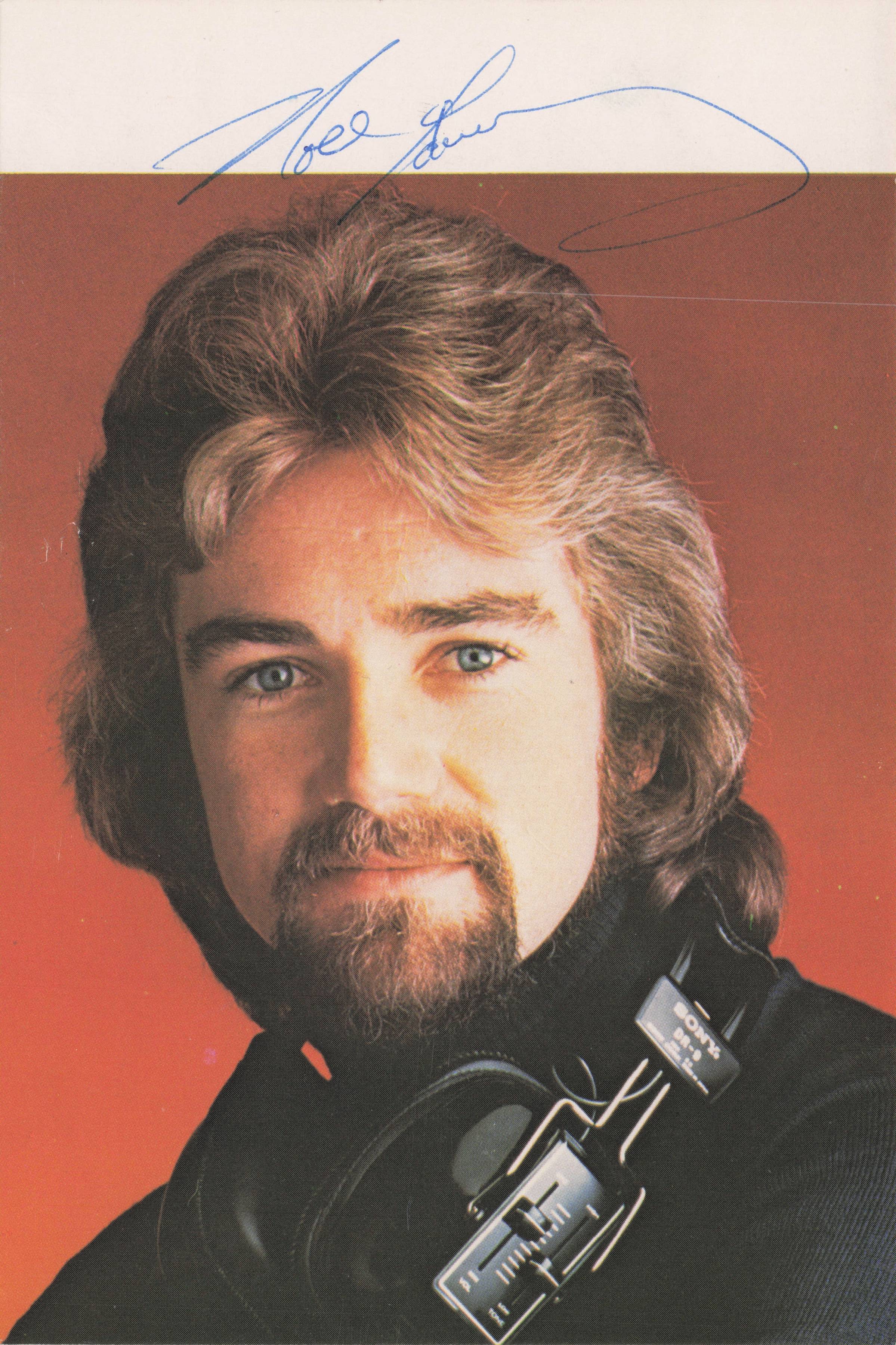 Noel Edmonds Vintage Radio 1 DJ Hand Signed Cast Photo