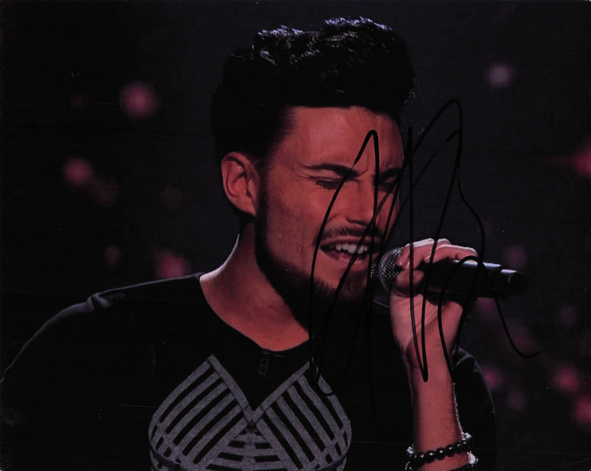 Rylan Clark The X Factor Big Brother Large 10x8 Hand Signed Photo