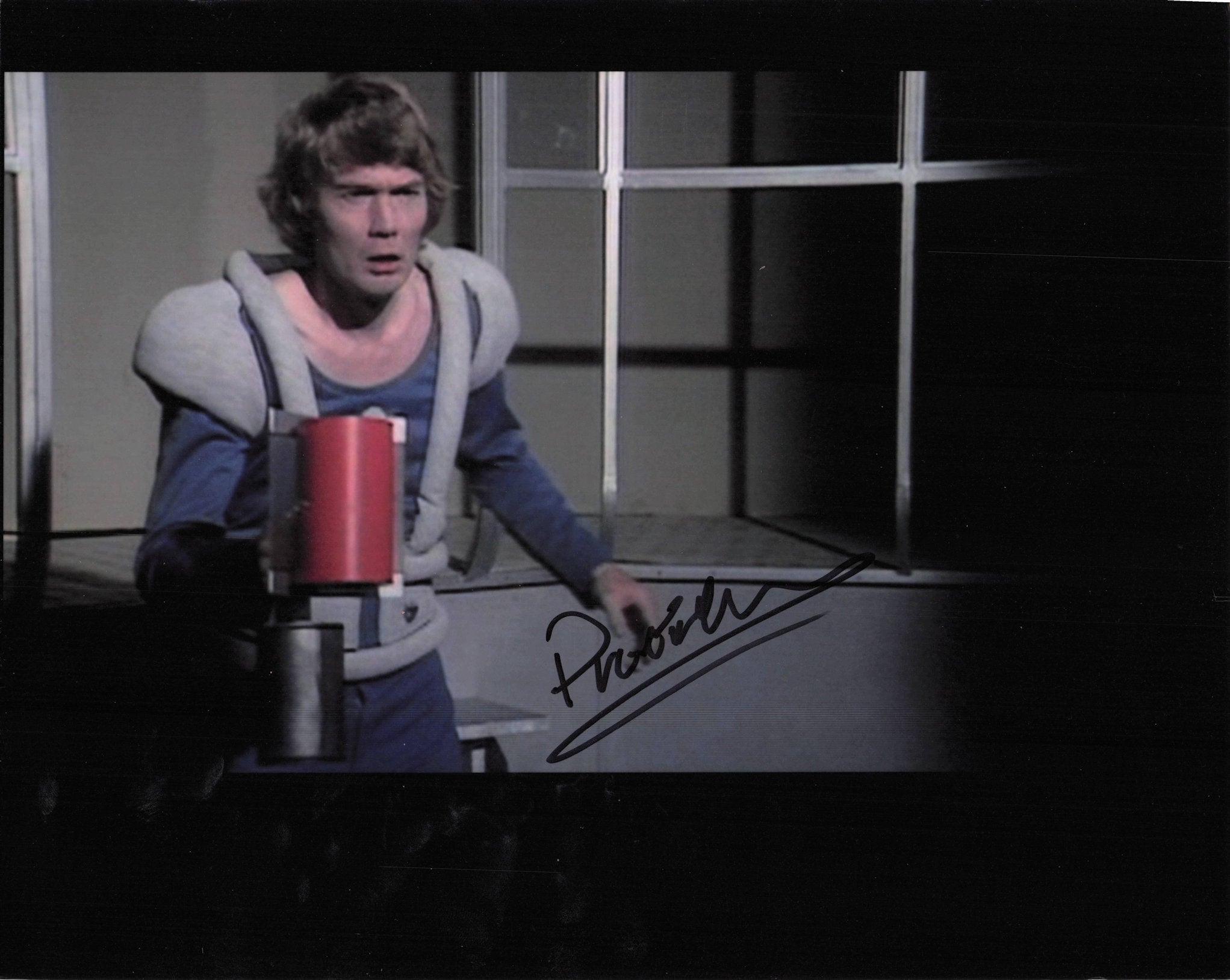 Unidentified Vintage Sci Fi Actor Possibly Space 1999 10x8 Hand Signed Photo