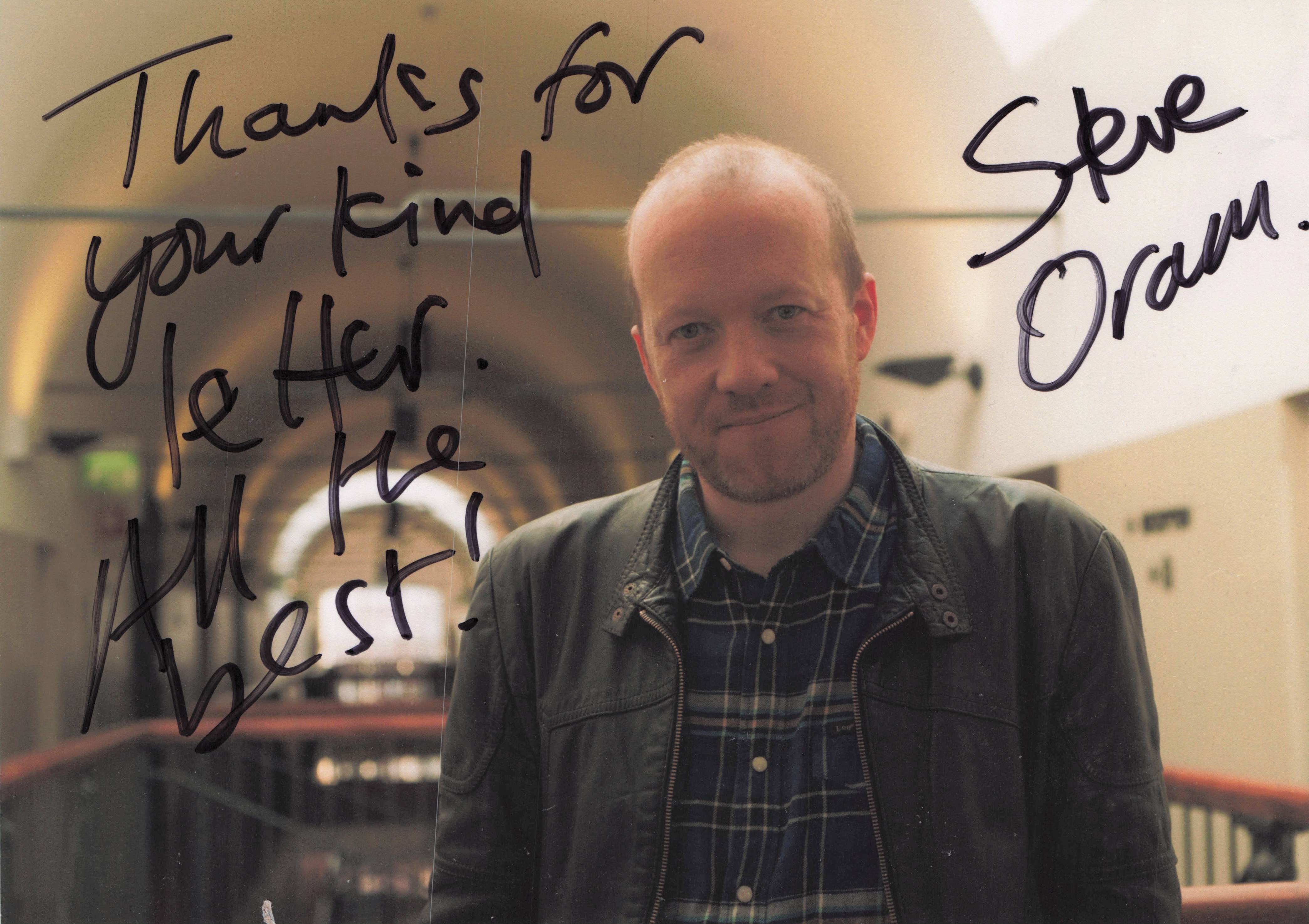 Steve Oram Dr Who Beyond Paradise Killing Eve Large Hand Signed Photo