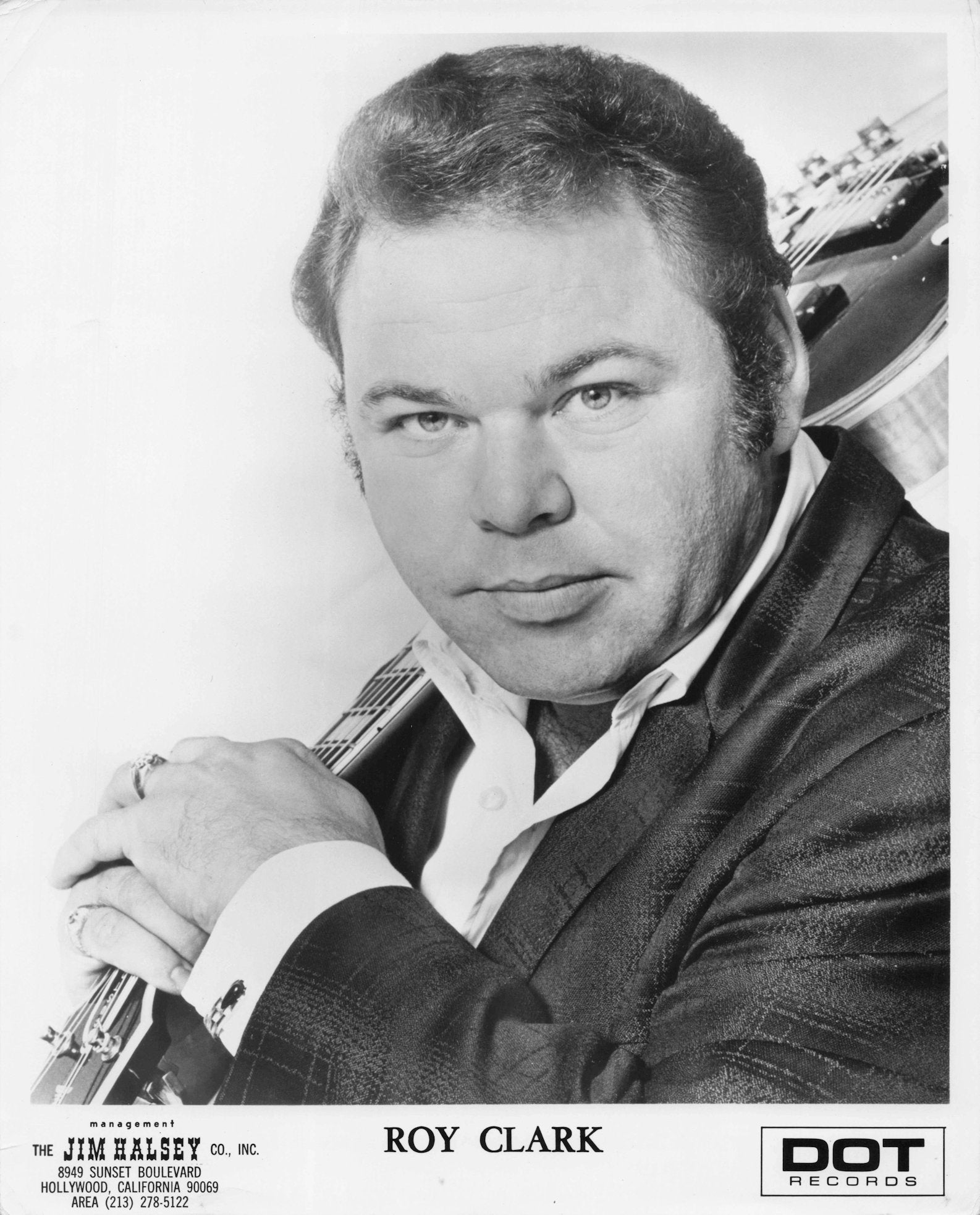 Roy Clark Country Guitar Singer Dot Records Vintage 10x8 Rare Media Photo
