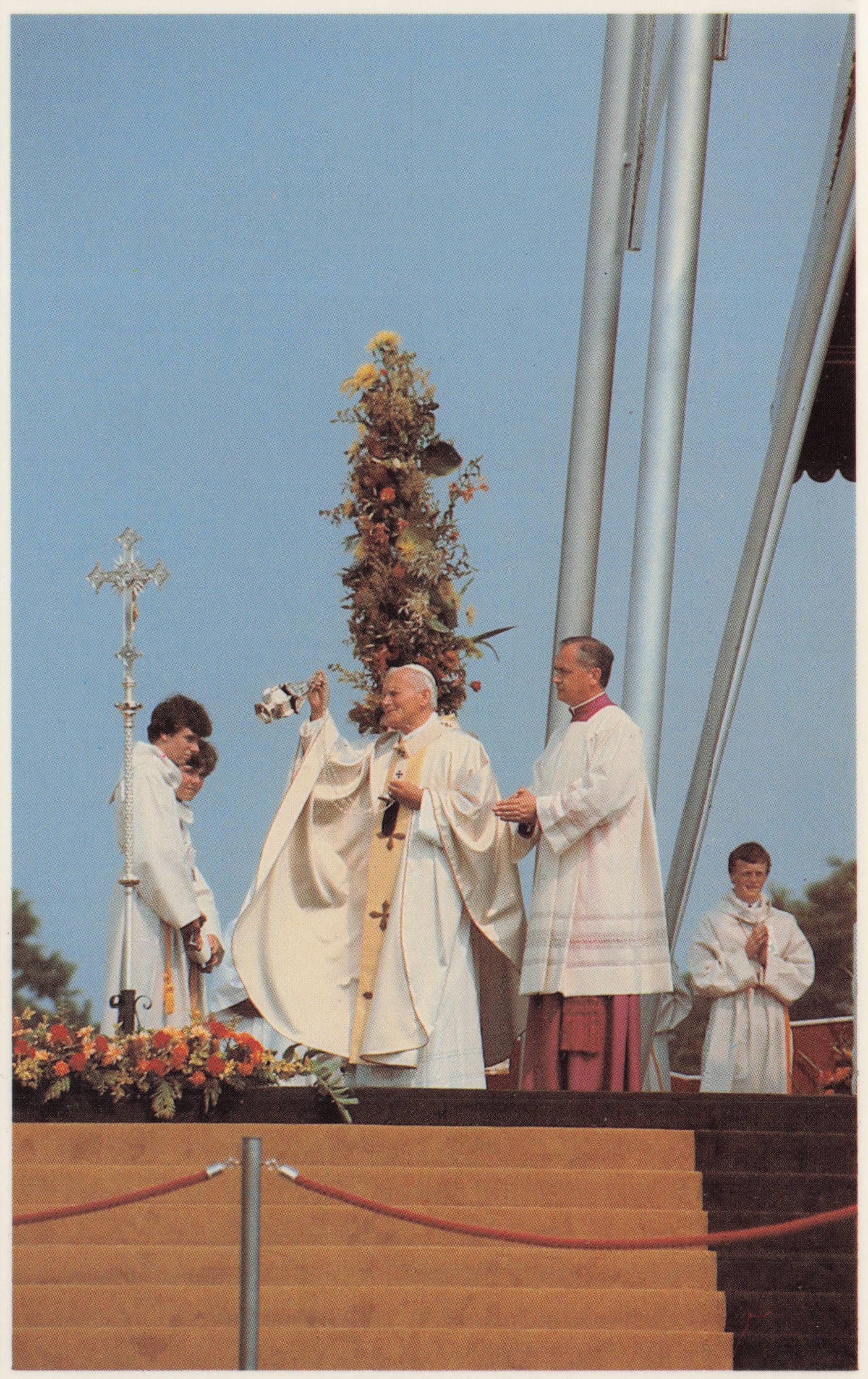 Pontcanna Fields Mass In 1982 Cardiff Wales Pope John Paul II Visit Postcard