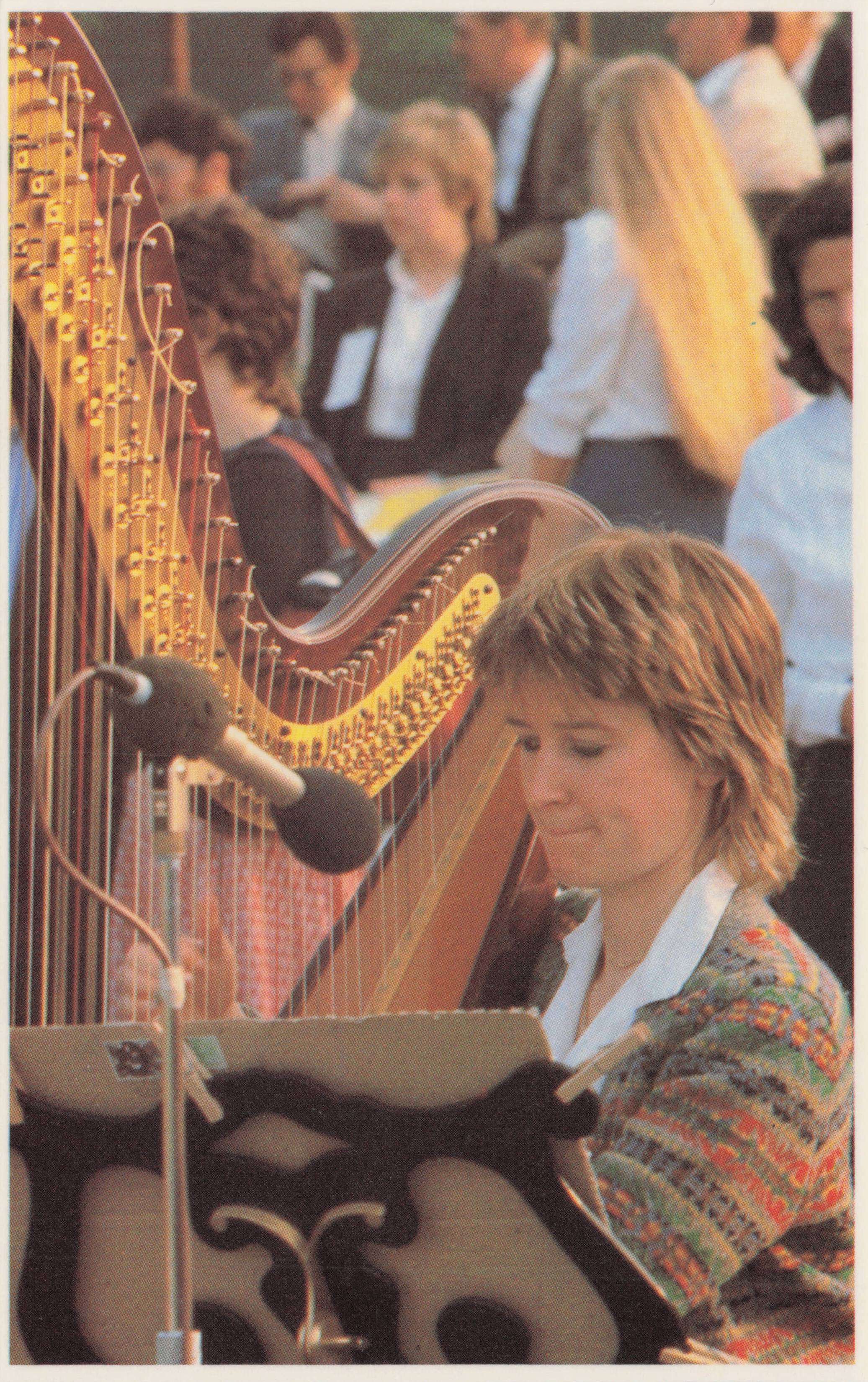 Cardiff Welsh Harp Orchestra Band Player At Pope John Paul II UK Visit Postcard