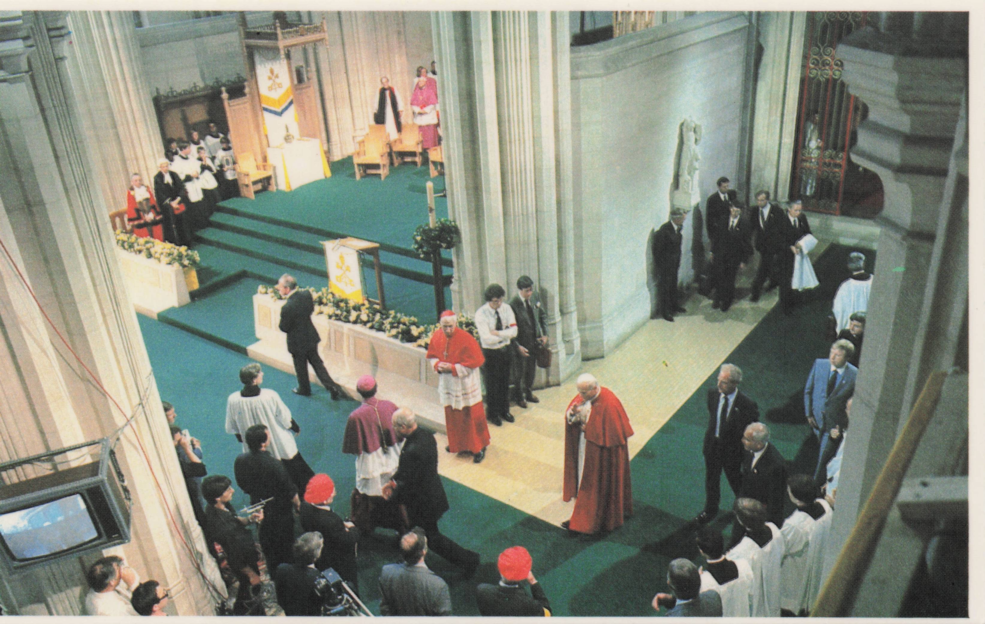 Anointing Of The Sick London Cathedral Pope John Paul II 1982 UK Visit Postcard