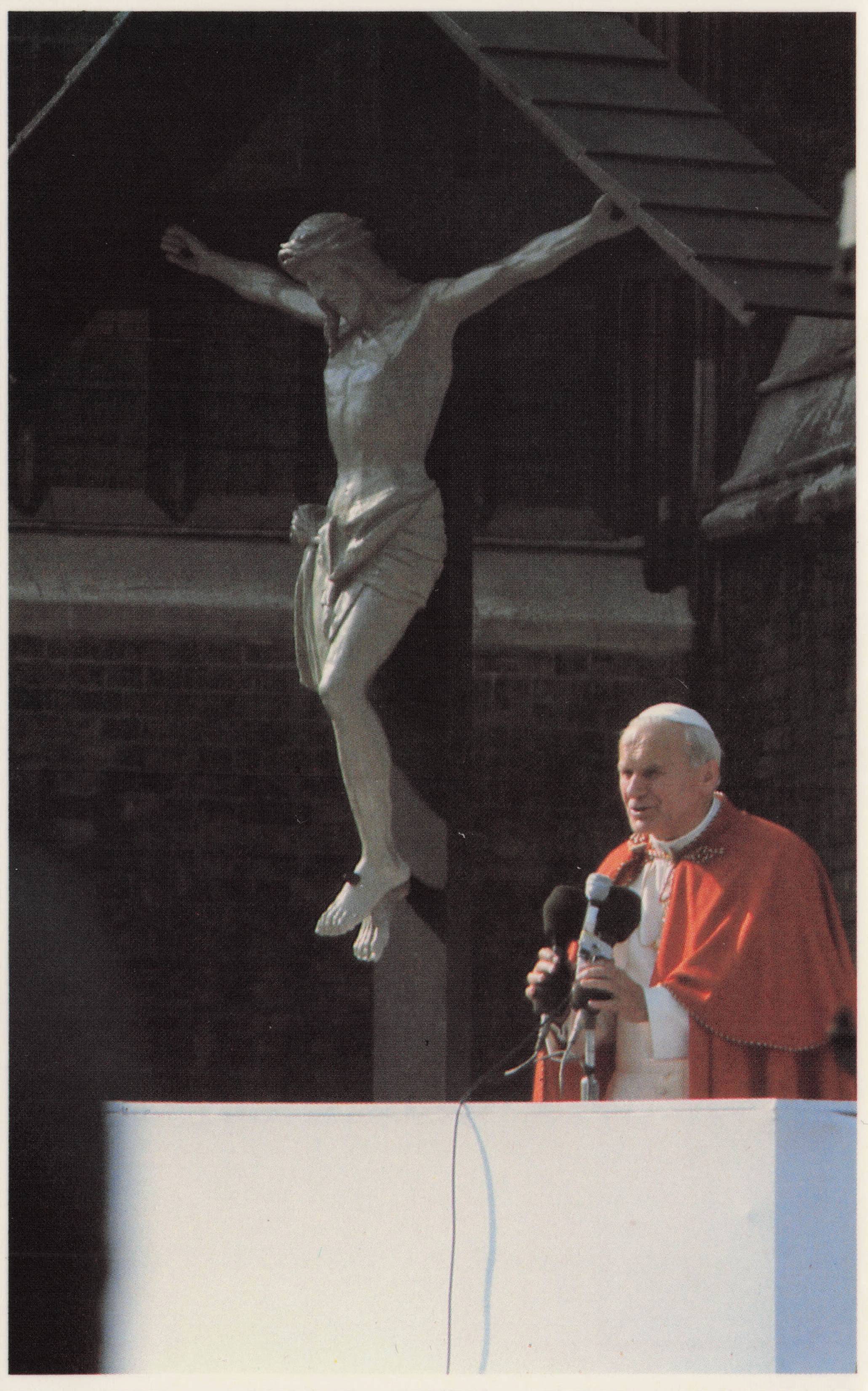 Southwark London Blessing Pulpit Pope John Paul II 1982 UK Visit Postcard