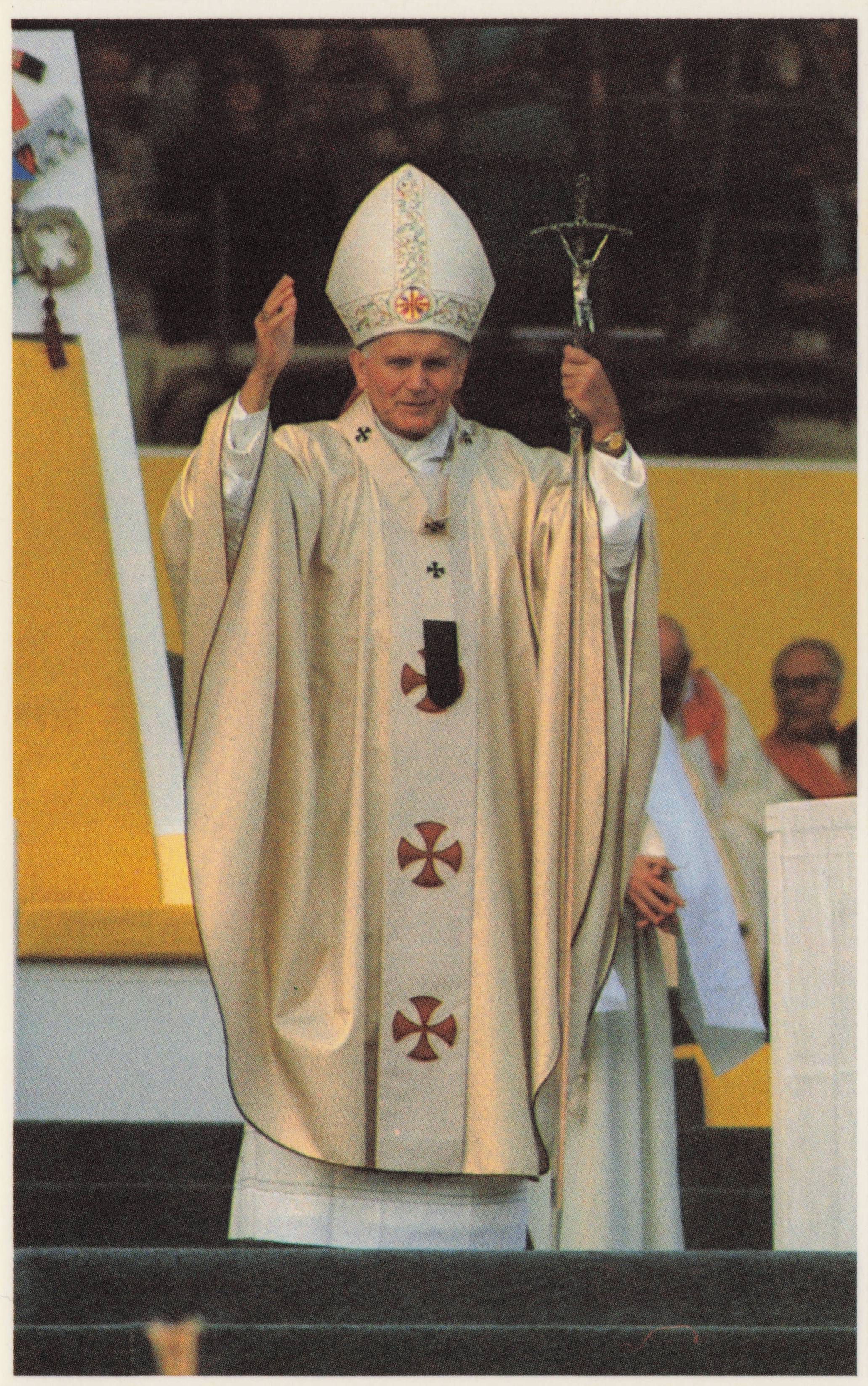 London Wembley Stadium Mass Pope John Paul II 1982 UK Visit Postcard