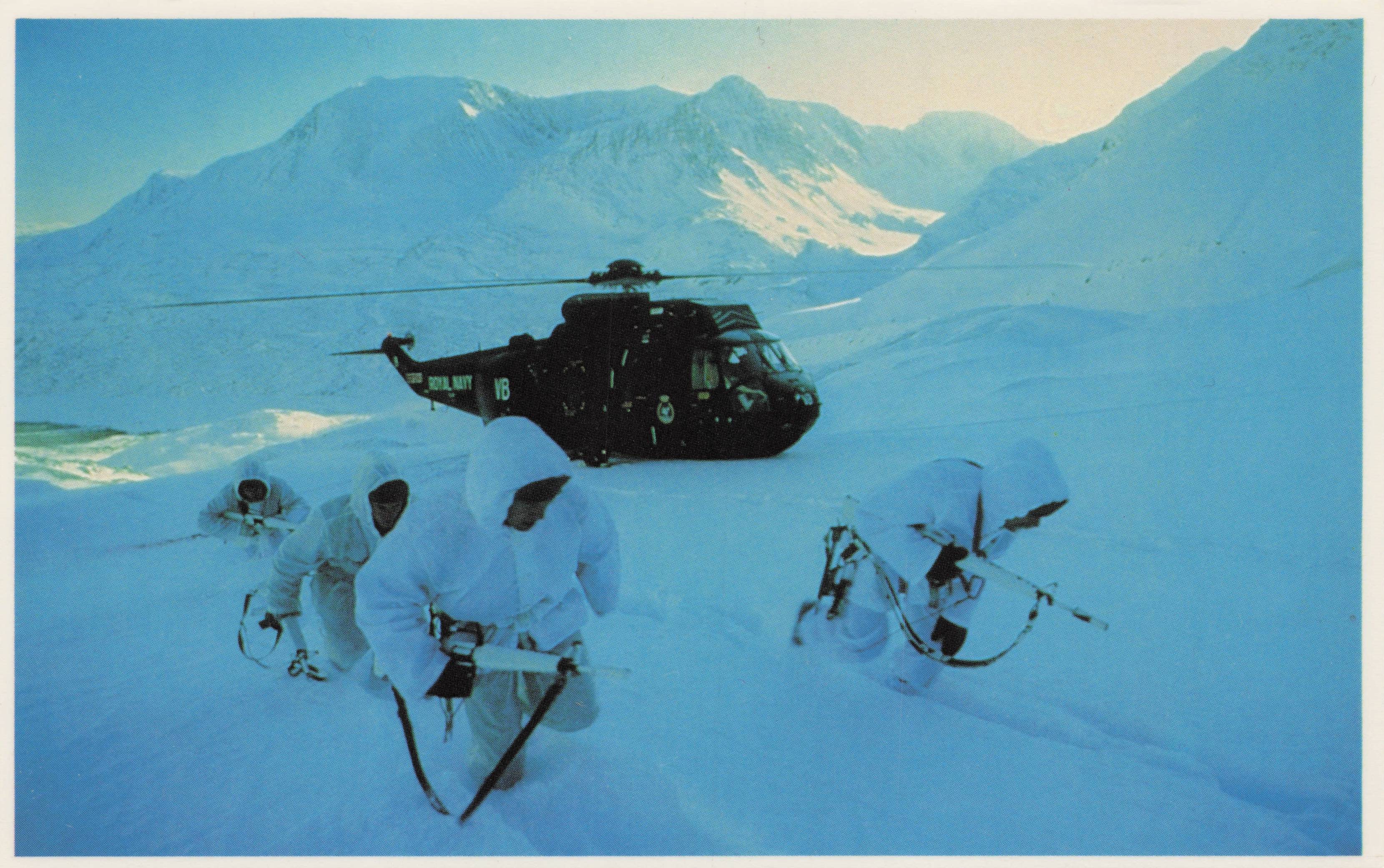 Falklands War SAS Commandos Special Air Service Operations Military Postcard