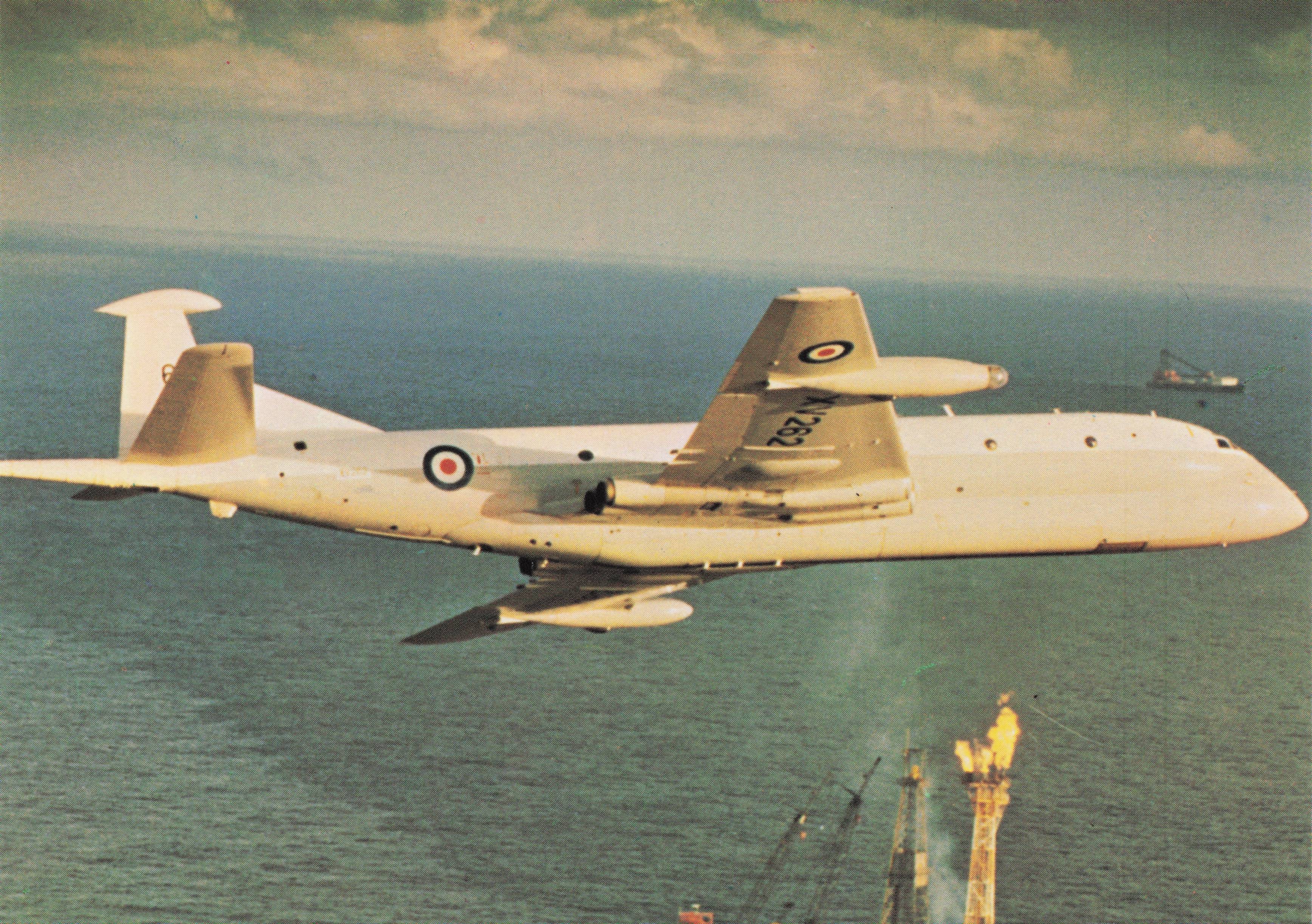 Hawker Siddeley Nimrod MR1 RAF Patrol Fleet Plane Military Aircraft Postcard