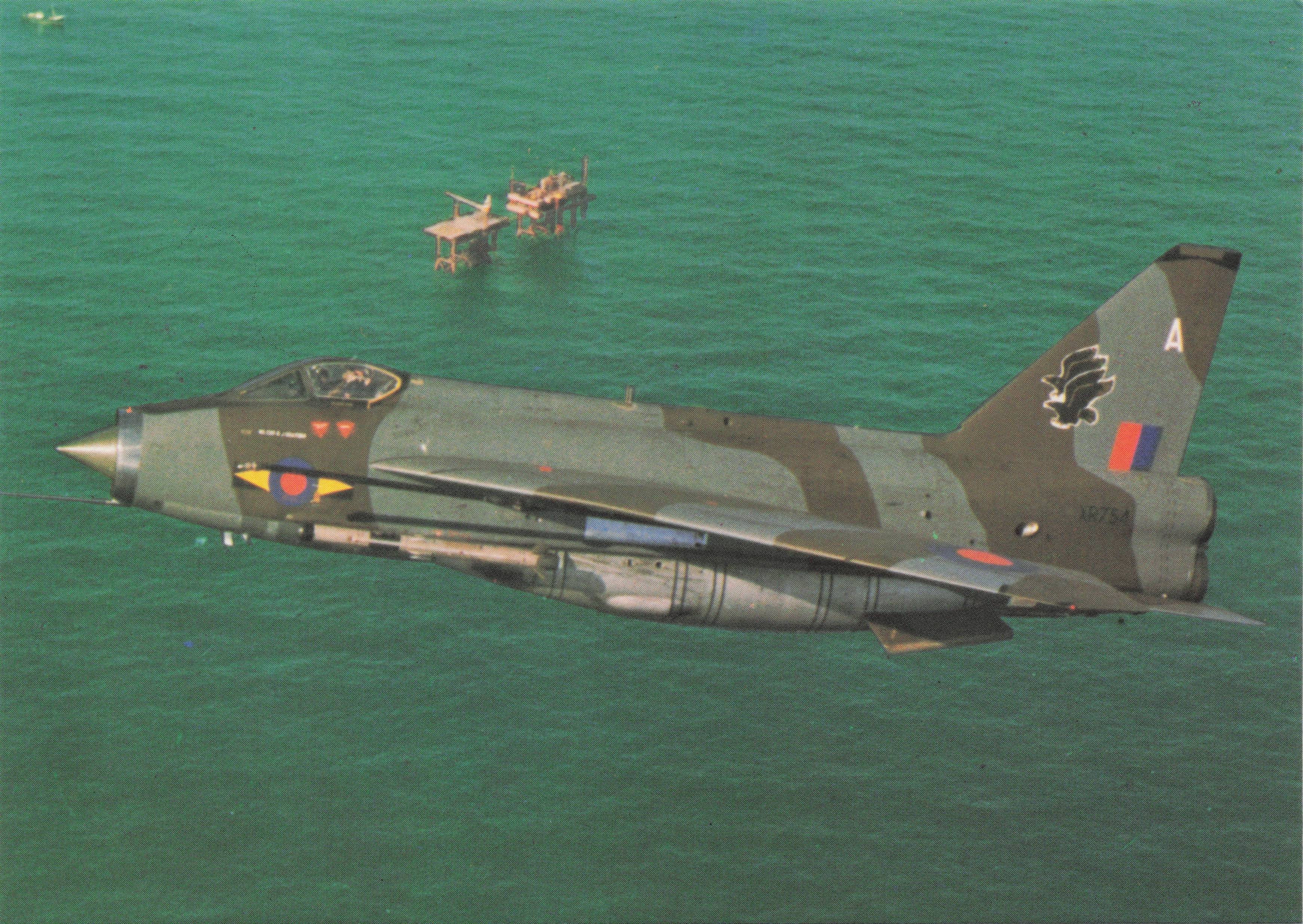 BAC Lightning F6 Jet Interceptor RAF Fleet Plane Military Aircraft Postcar