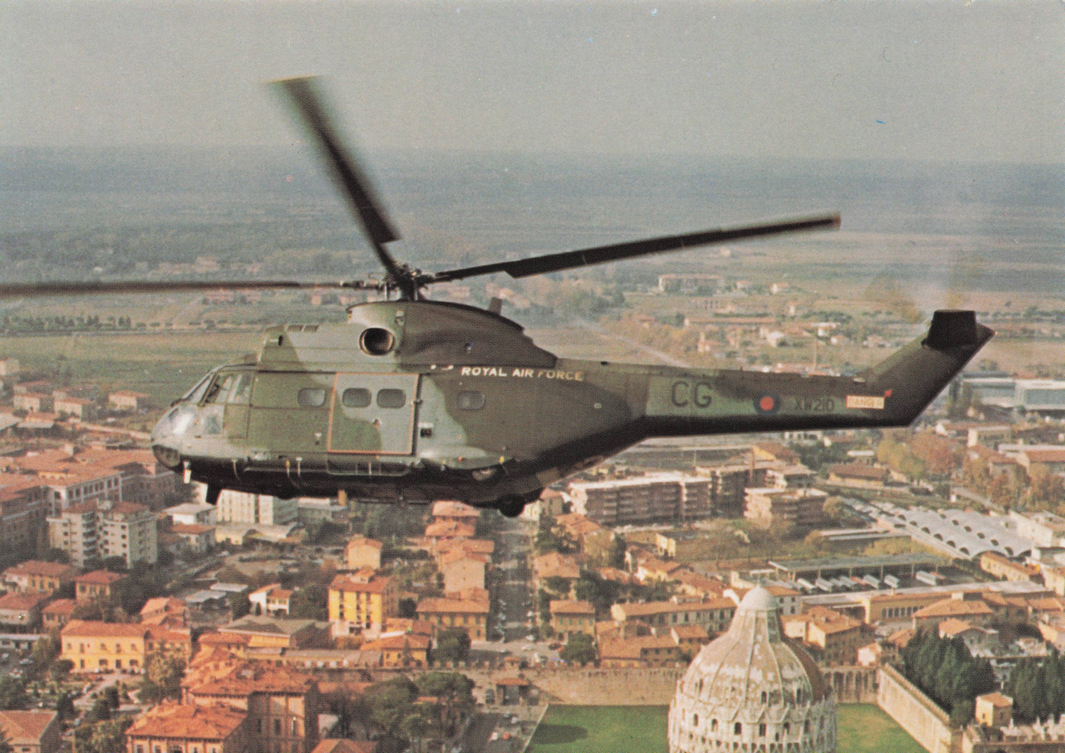 Aerospatiale Puma SA330 RAF Fleet Helicopter Plane Military Aircraft Postcard