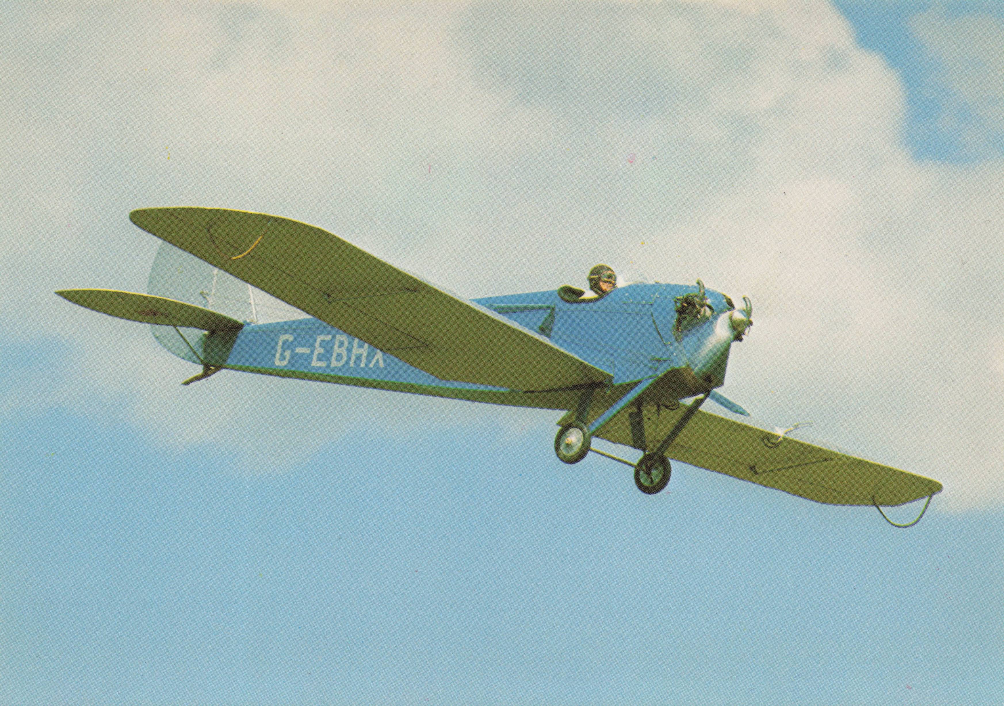 De Havilland Humming Bird Vintage Monoplane RAF Plane Military Aircraft Postcard