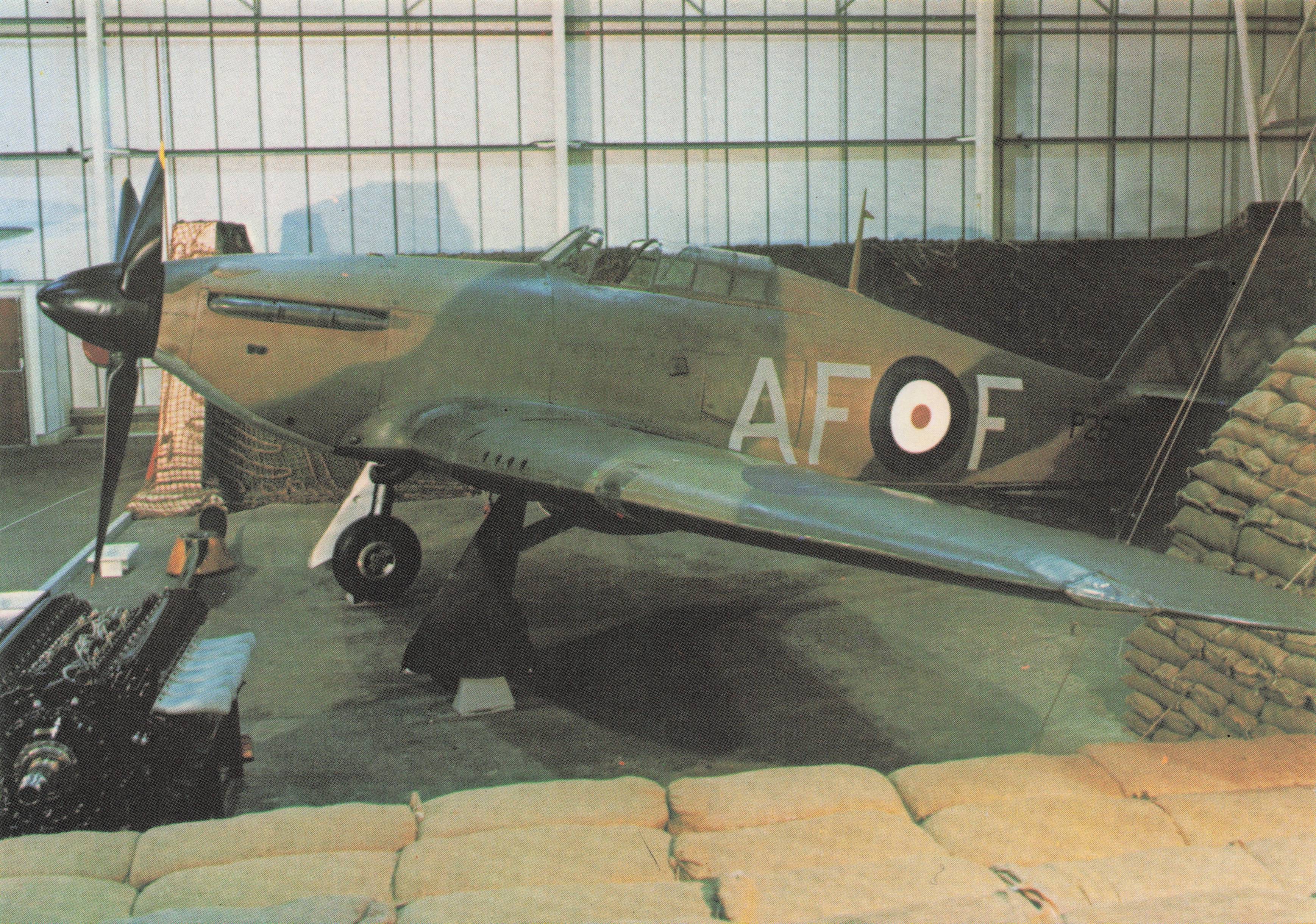 Hawker Hurricane P2617 Vintage WW2 Fighter Plane Military Aircraft Postcard