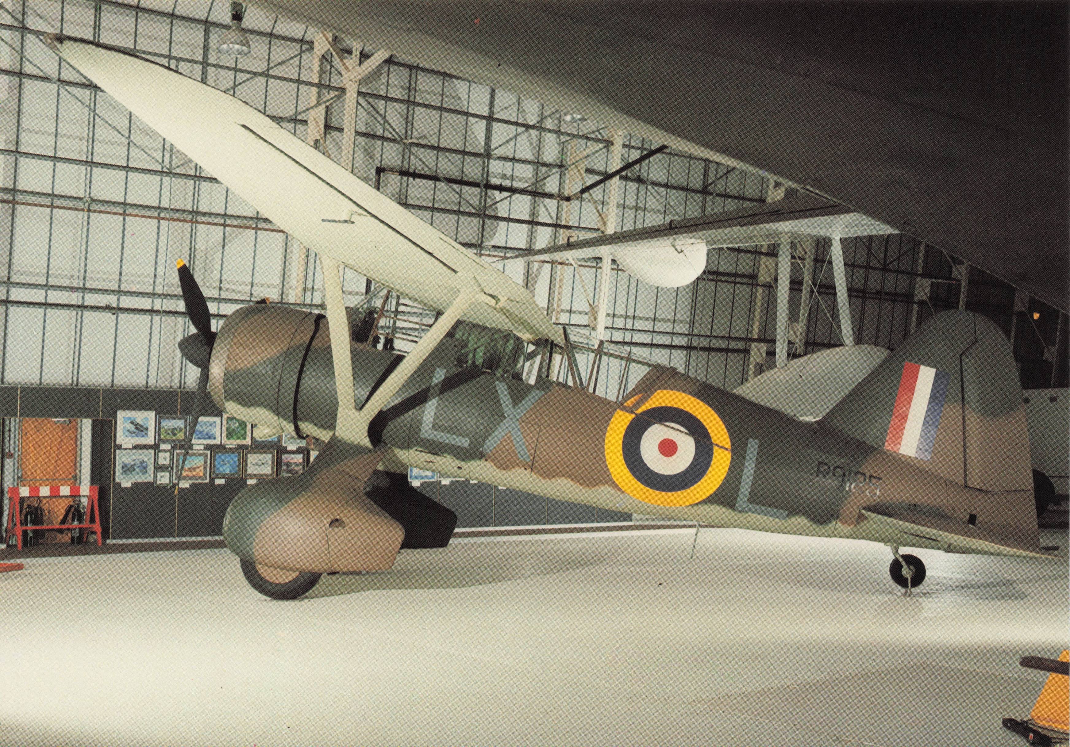 Gloster Gladiator I K8042 Vintage RAF Fighter Plane Military Aircraft Postcard