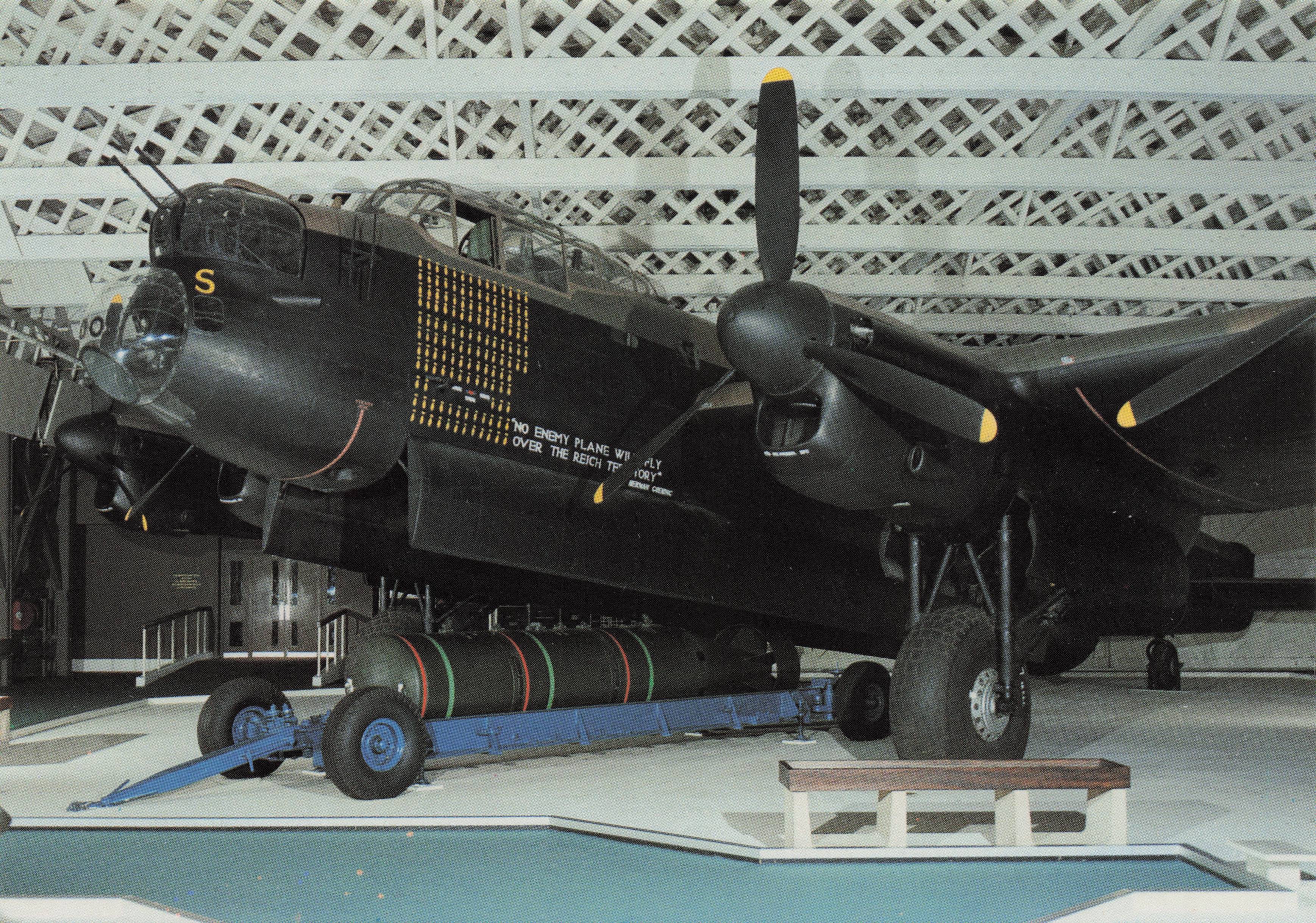 Avro Lancaster R5868 Vintage Bomber RAF Fleet Plane Military Aircraft Postcard
