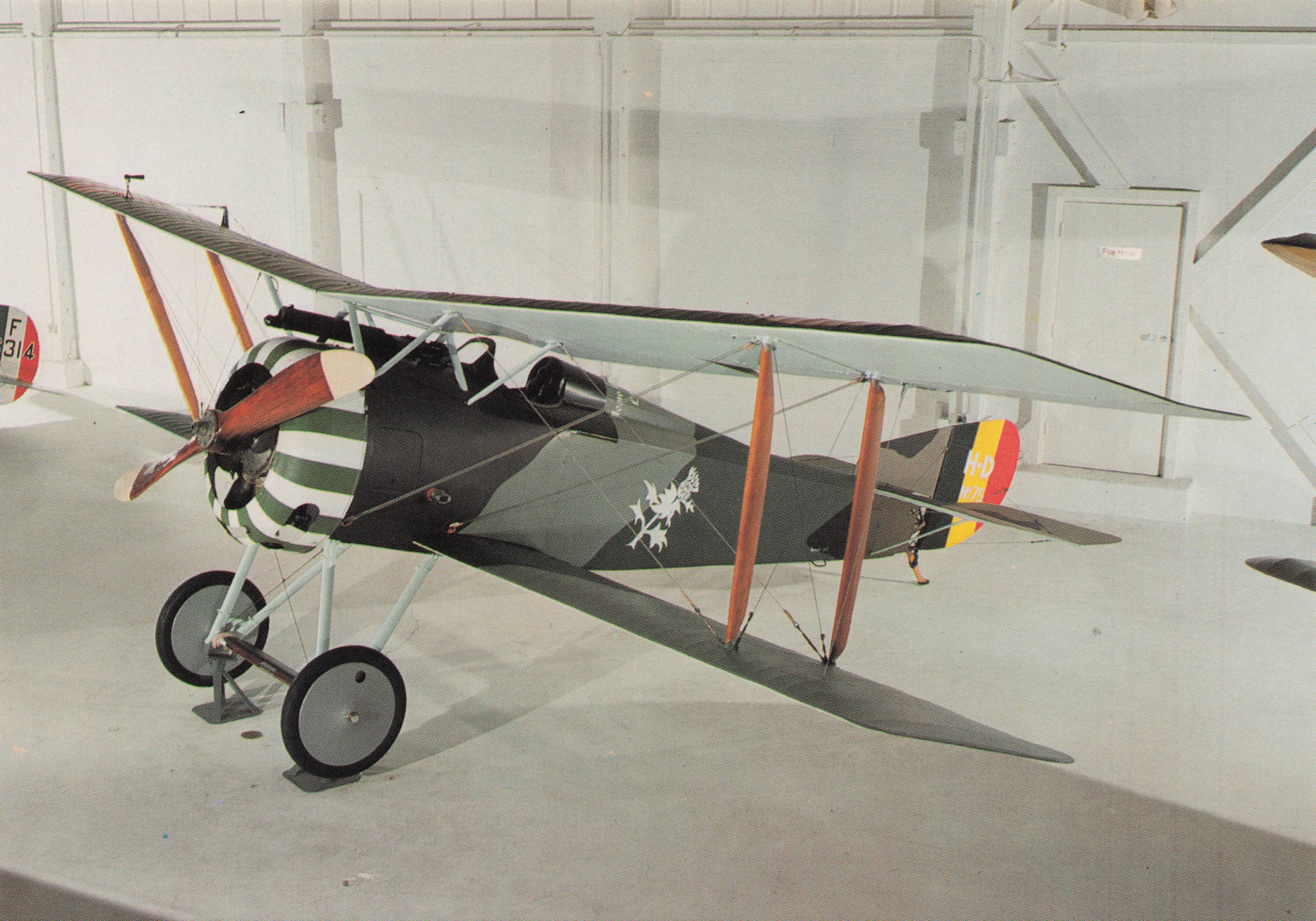 Hanriot HD1 Camel Vintage Biplane Fighter RAF Fleet Plane Military Postcard